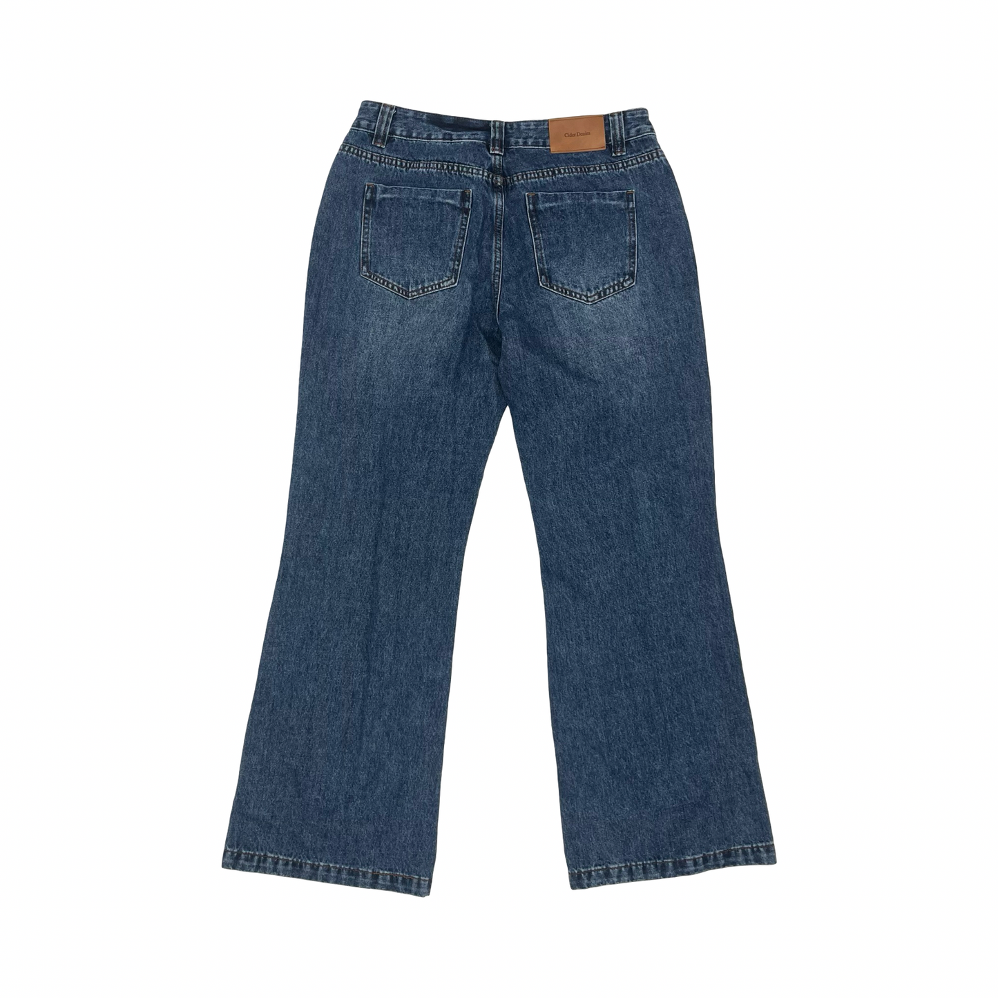 Jeans Wide Leg By Cider In Blue Denim, Size:L