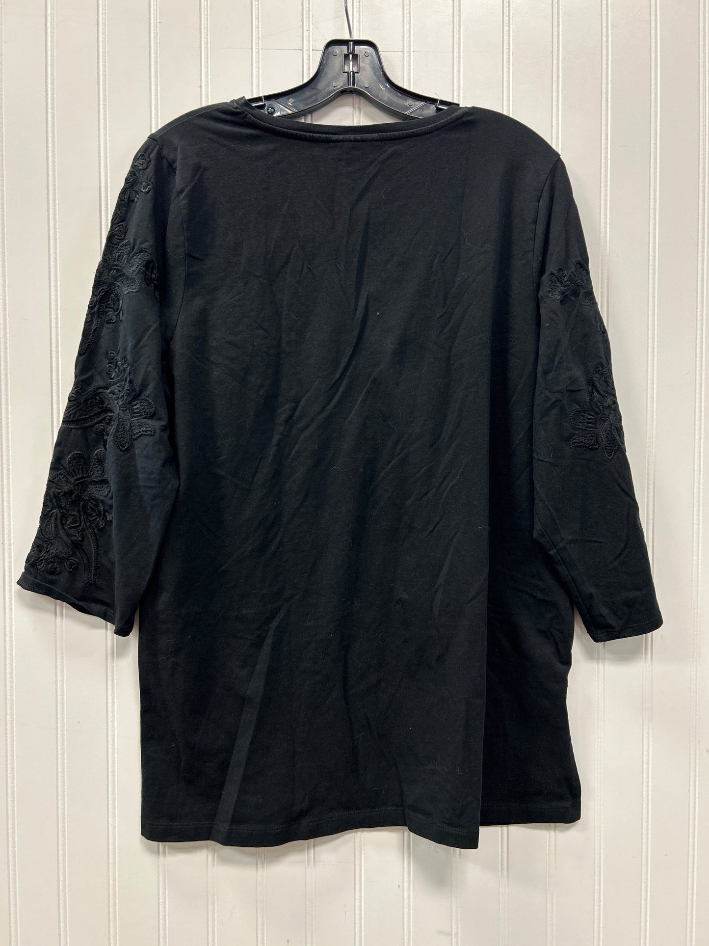 Top Ls By Chicos In Black, Size:L
