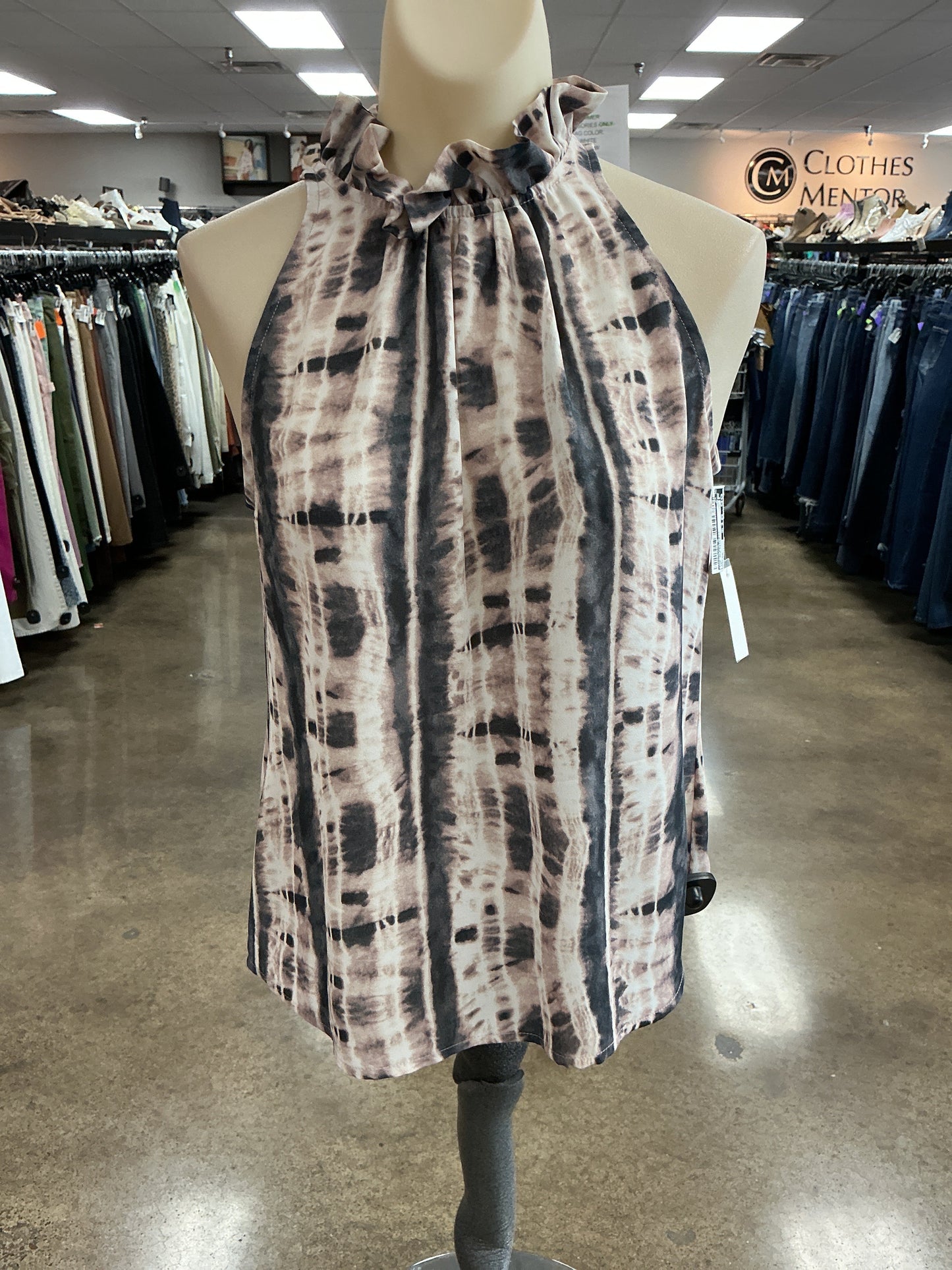 Top Sleeveless By Veronica M In Tie Dye Print, Size:Xs