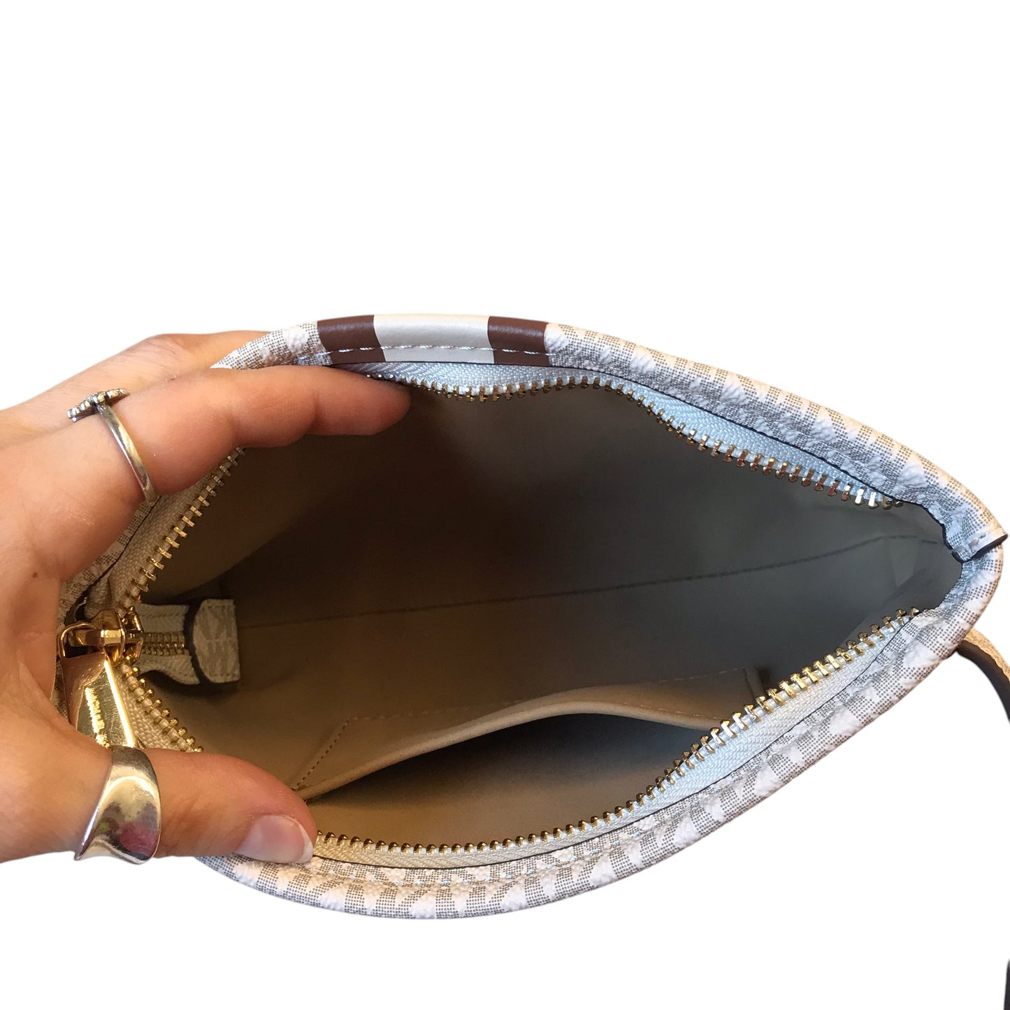 Belt Bag Designer By Michael Kors In Beige, Size:Medium