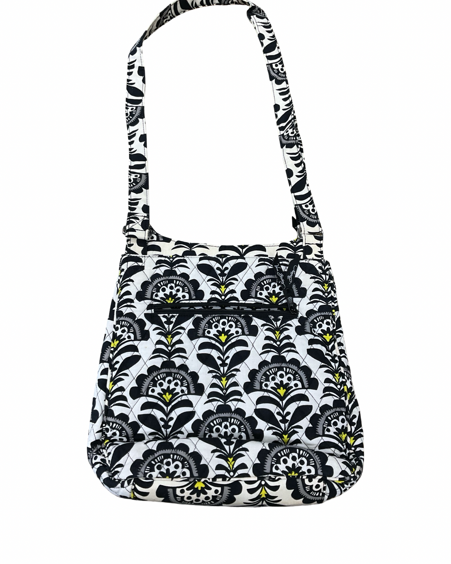 Crossbody By Vera Bradley In Black & White, Size:Medium