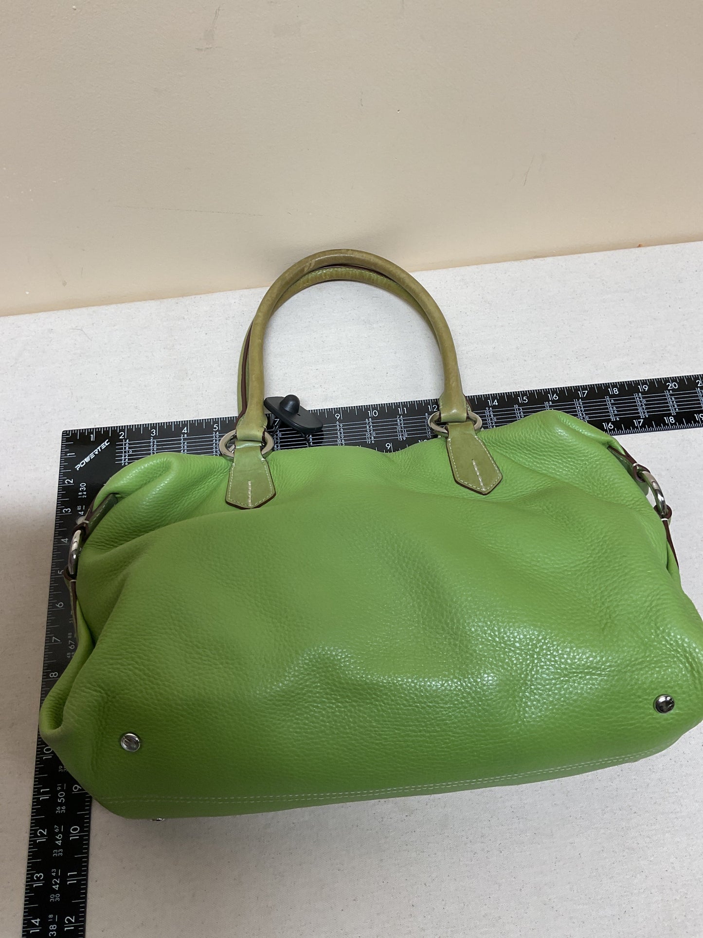 Handbag Designer By Tumi In Green, Size:Medium