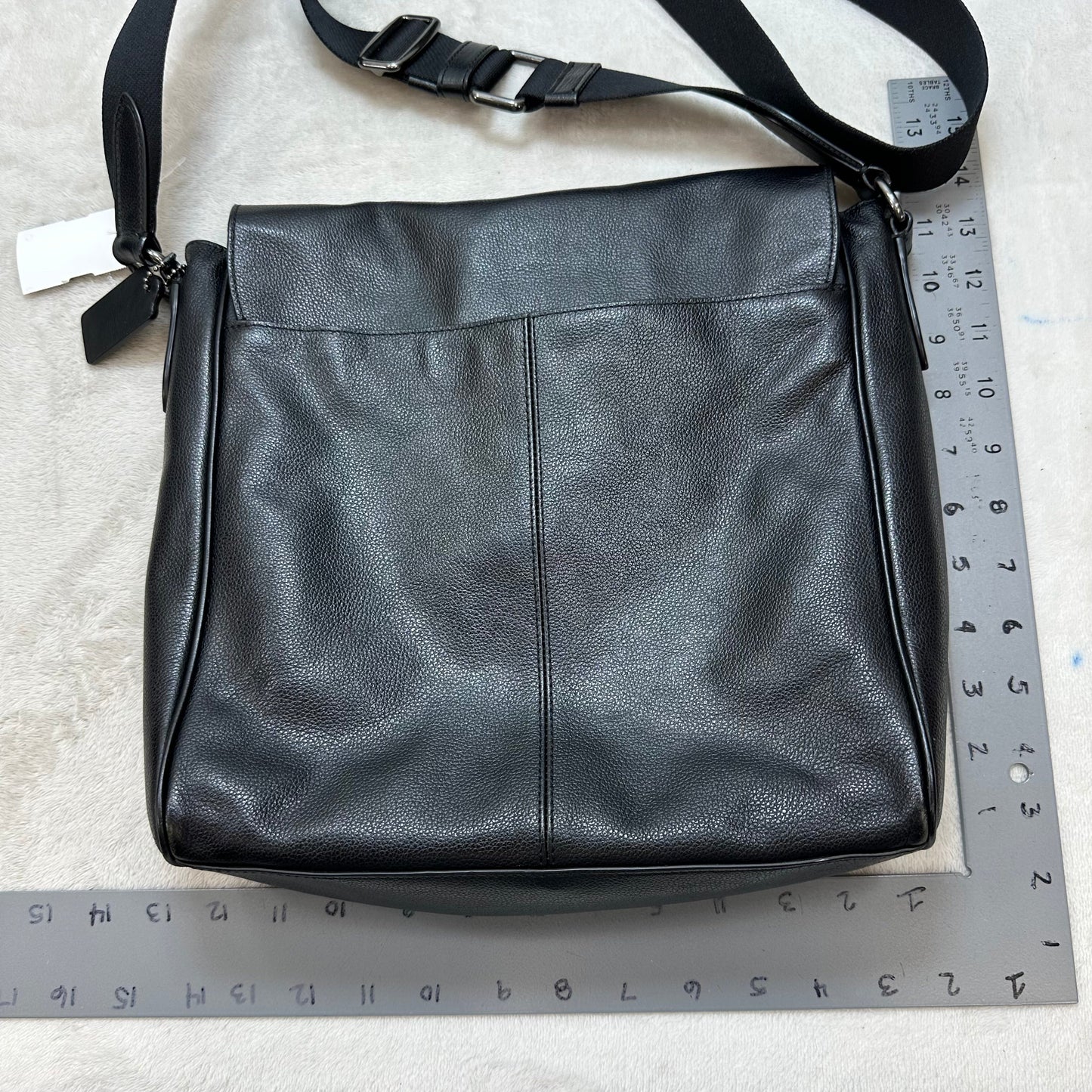 Houston map messenger leather Crossbody Designer By Coach, Size: Medium