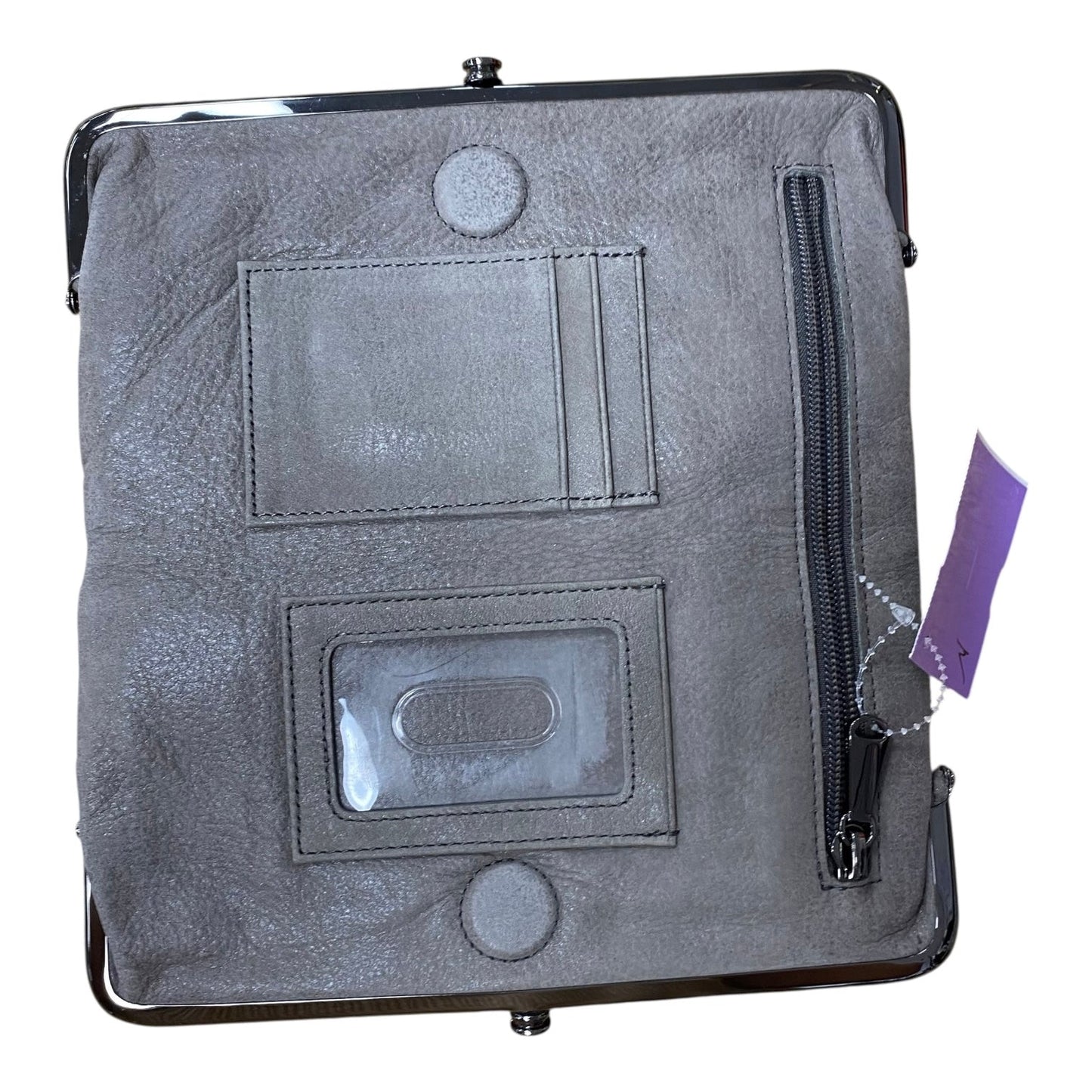 Wallet Leather By Hobo Intl In Grey, Size:Large