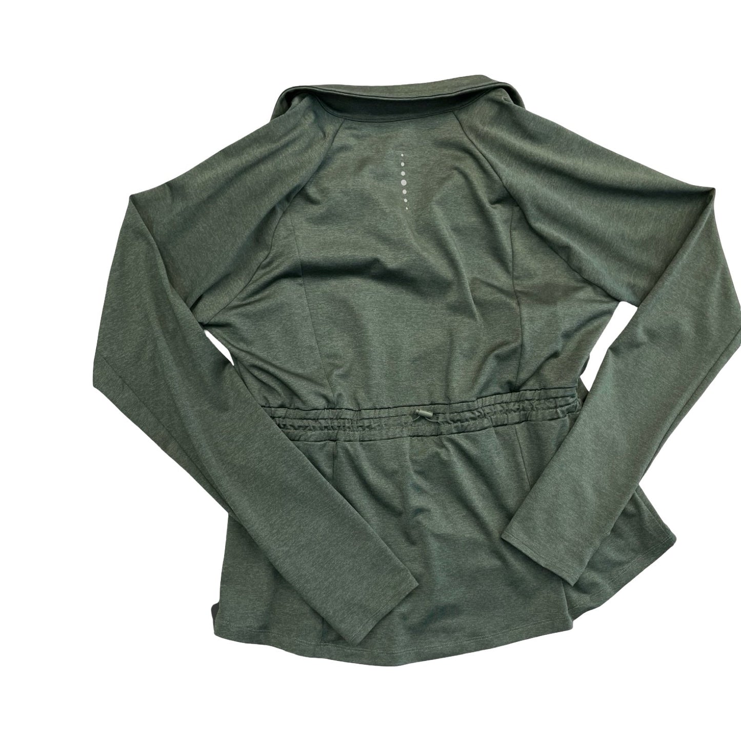 Athletic Top Ls Collar By Tek Gear In Green, Size:L