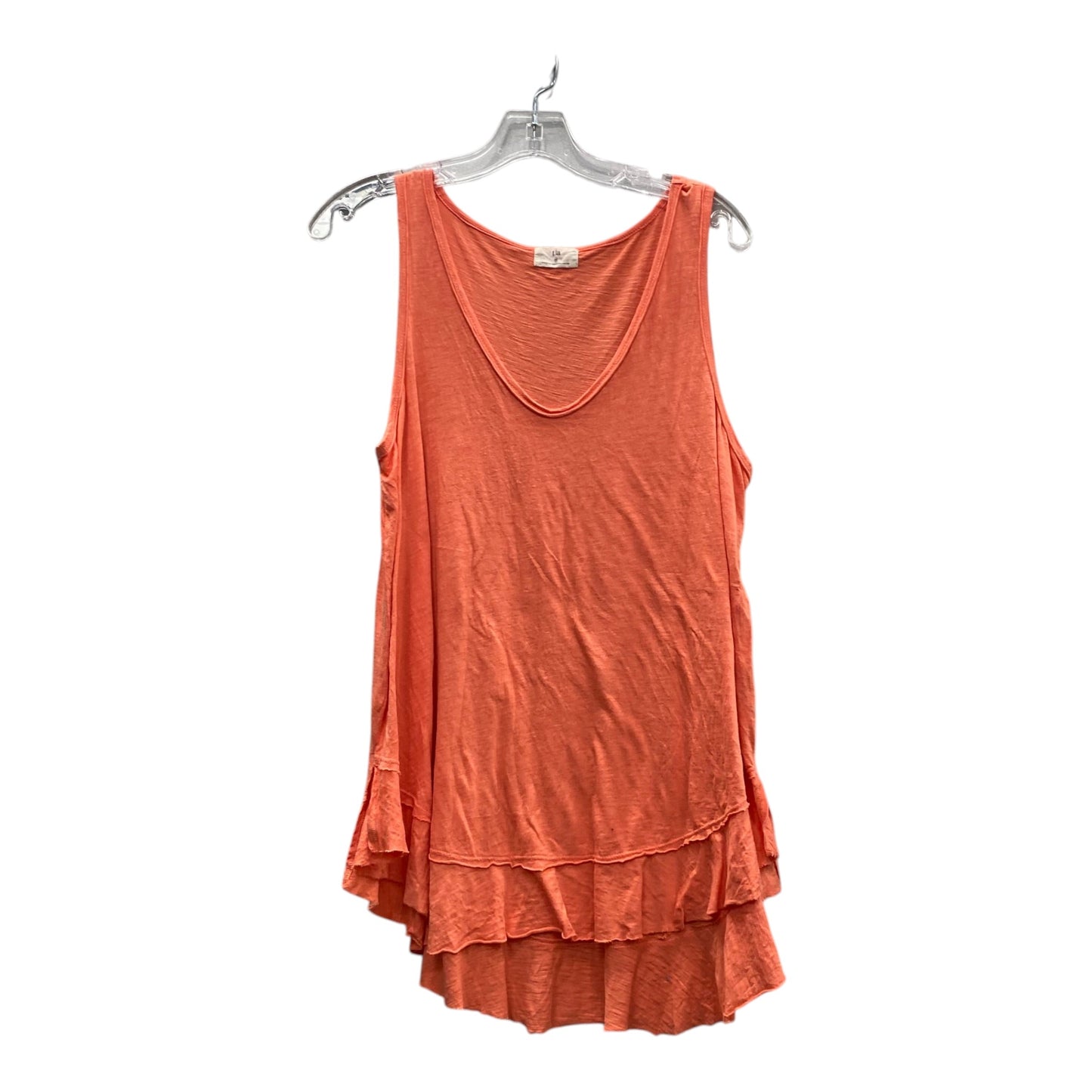 Top Sleeveless By T.La In Orange, Size:M