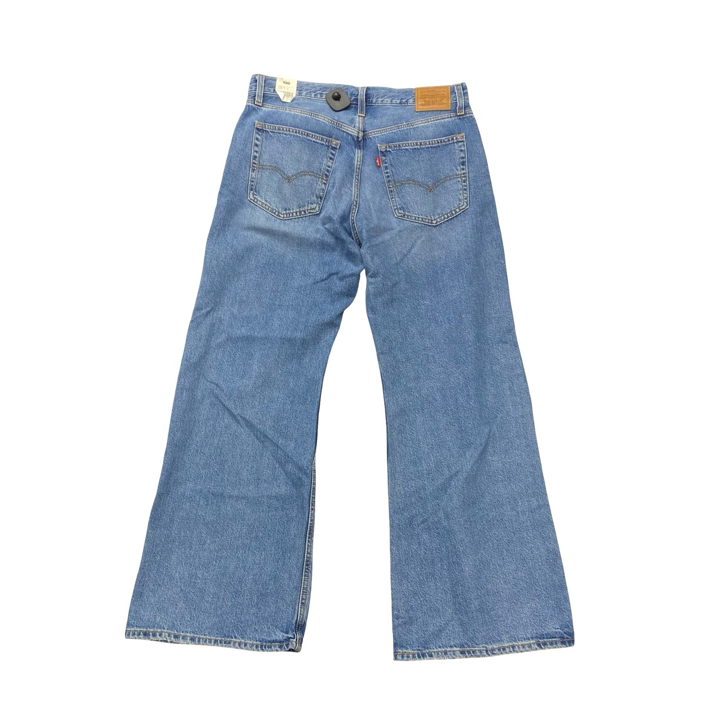 Jeans Wide Leg By Levis In Blue Denim, Size:12