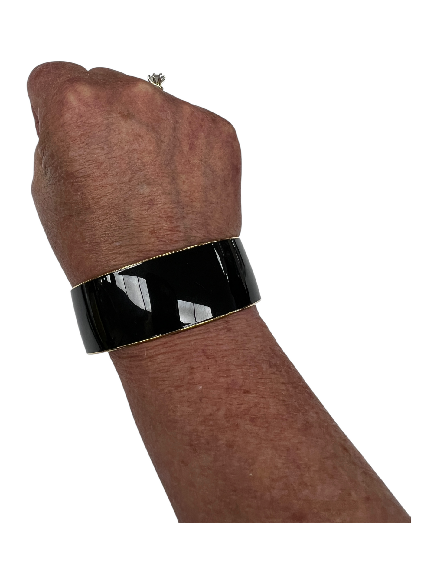 Bracelet Designer By Kate Spade In Black & Gold