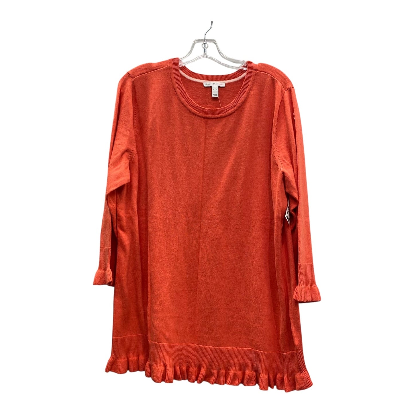 Sweater By Isaac Mizrahi Live Qvc In Orange, Size:Xl