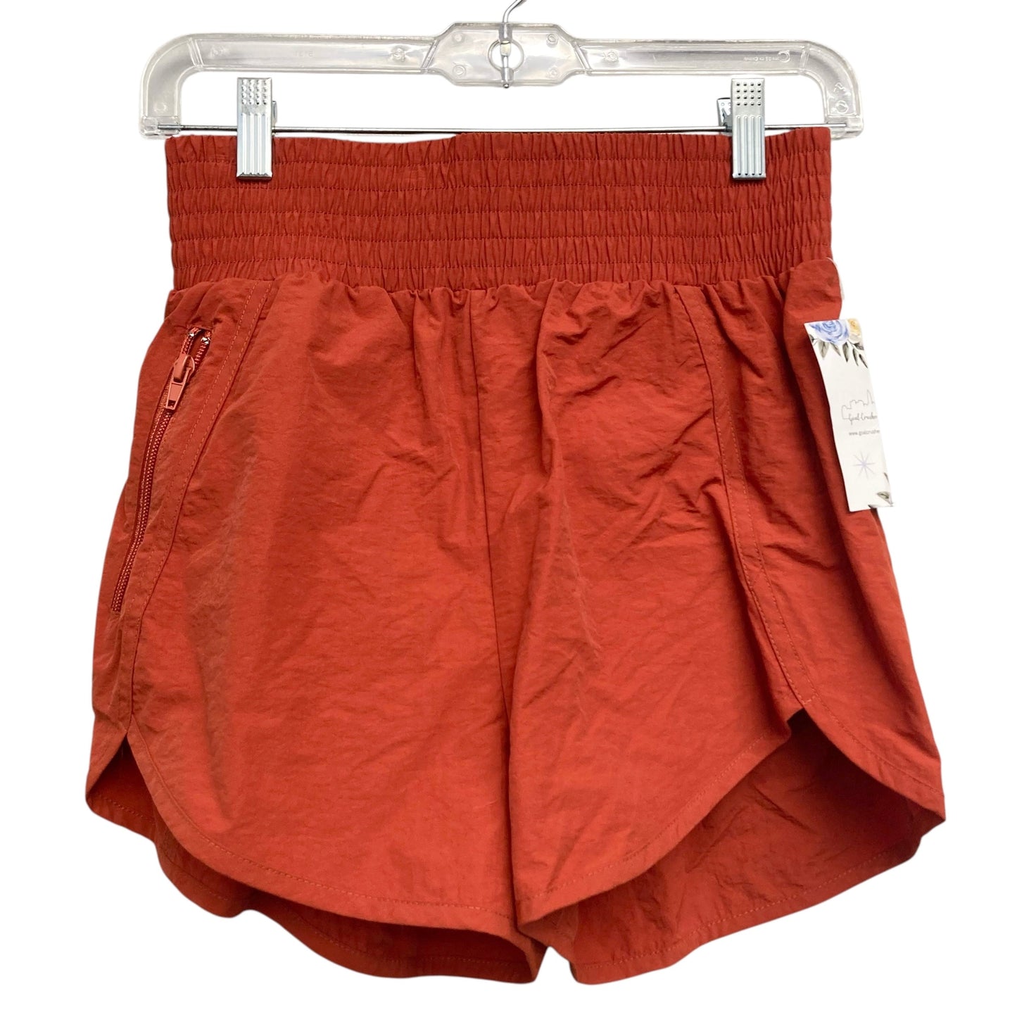 Athletic Shorts By Zenana In Orange, Size:S