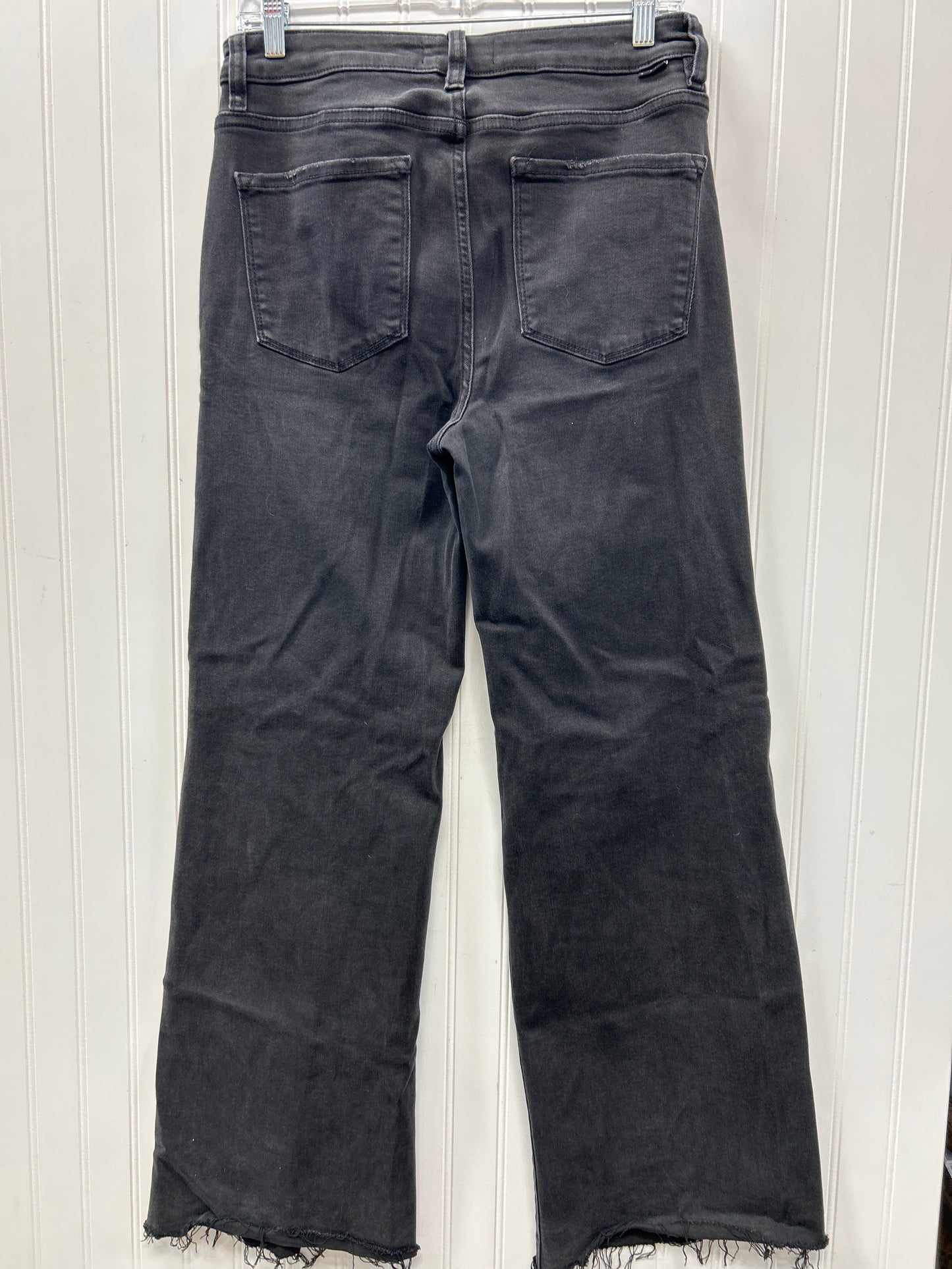 Jeans Wide Leg By Risen In Black Denim, Size:10