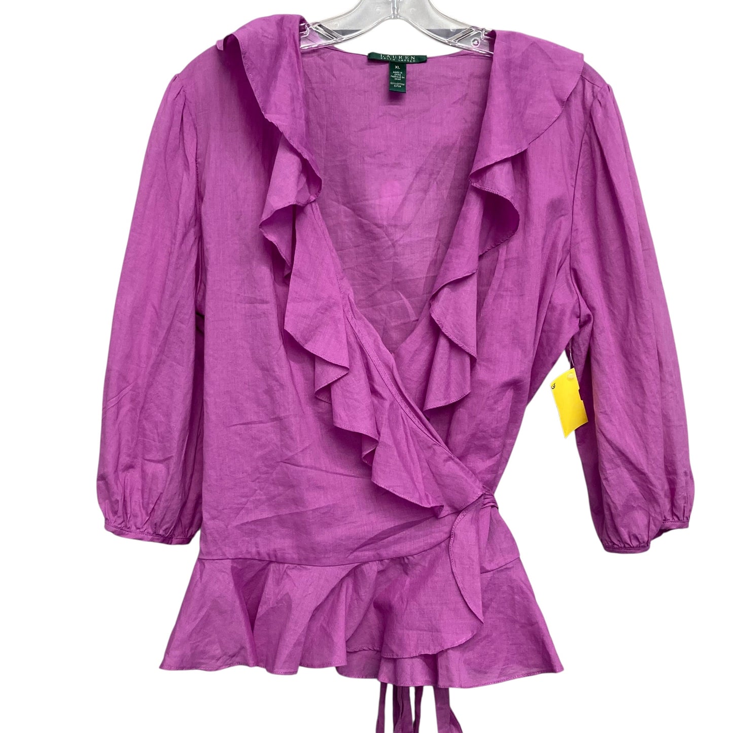 Top Ls By Lauren By Ralph Lauren In Pink, Size:Xl