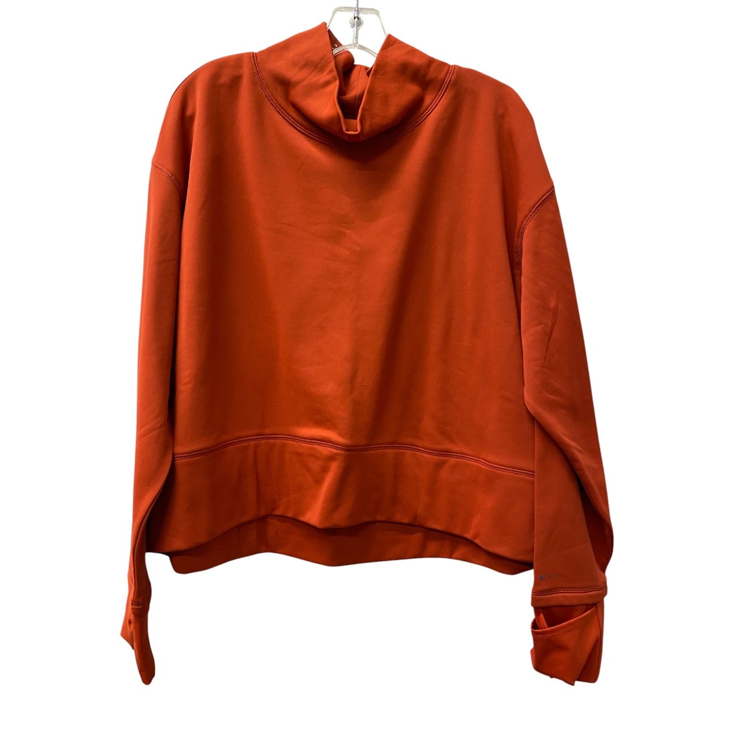 Athletic Top Ls Collar By Tek Gear In Orange, Size:Xl