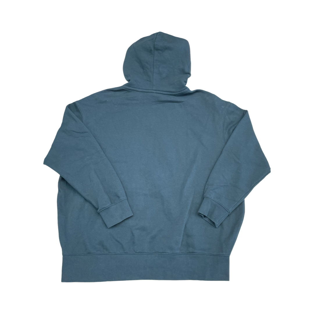 Athletic Sweatshirt Hoodie By Nike In Blue, Size:M