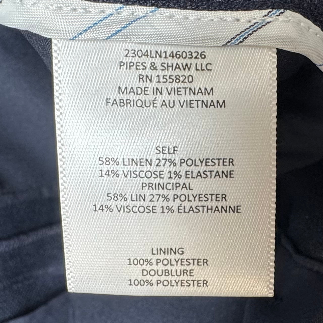 Kuna Wide-Leg Linen Blend Trouser By Veronica Beard In Navy, Size: 8