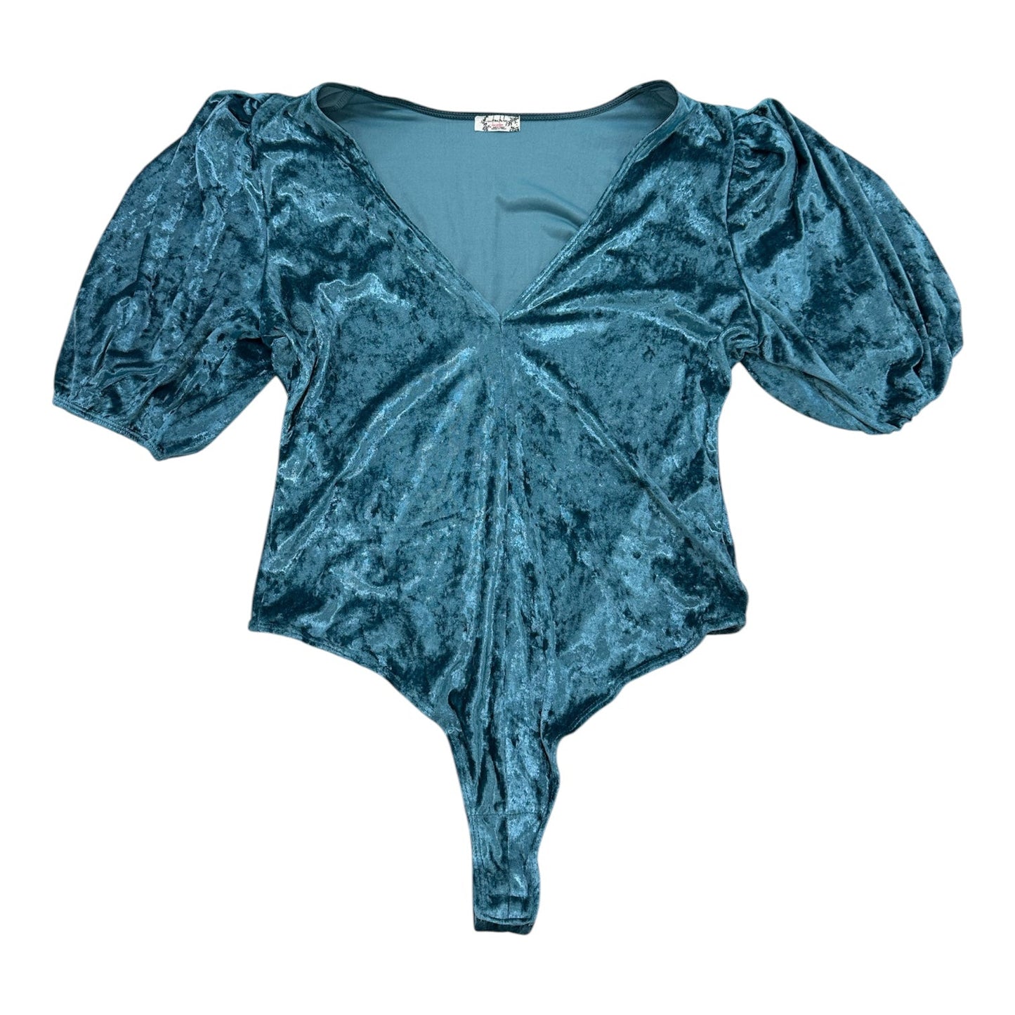 Bodysuit By Free People In Teal, Size:M