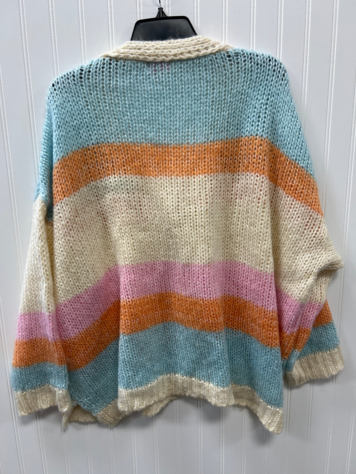 Sweater Cardigan By Pink Lily In Multi, Size:Xl