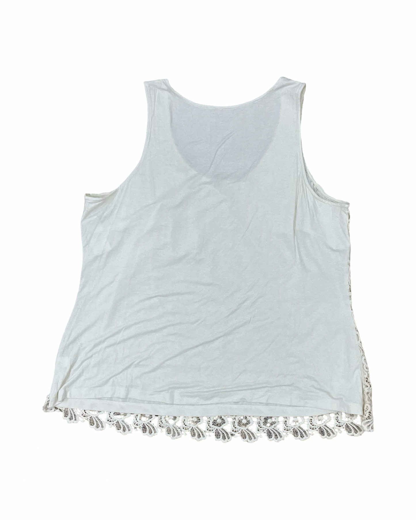 Tank Top By Lane Bryant In Cream, Size:1X