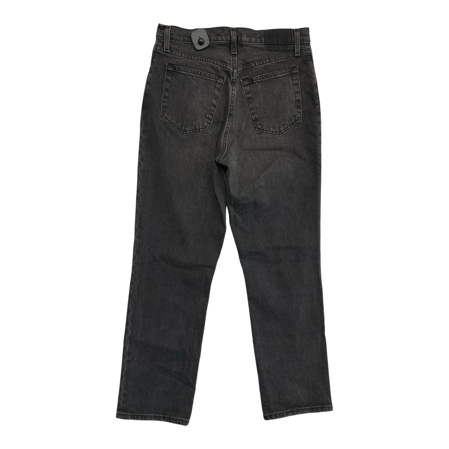 Jeans Straight By Abercrombie And Fitch In Black Denim, Size:8