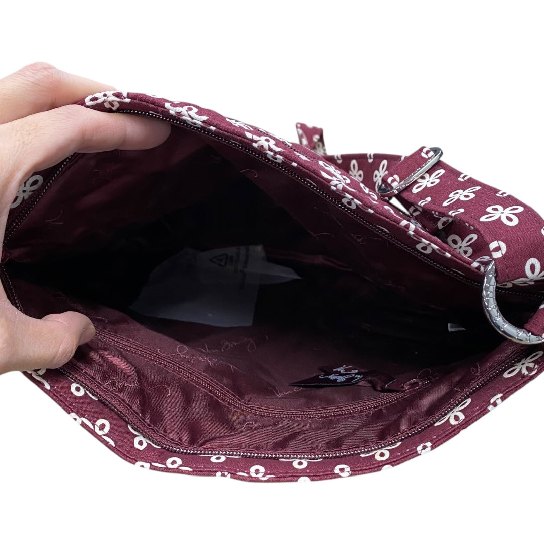 Handbag By Vera Bradley In Maroon, Size:Small