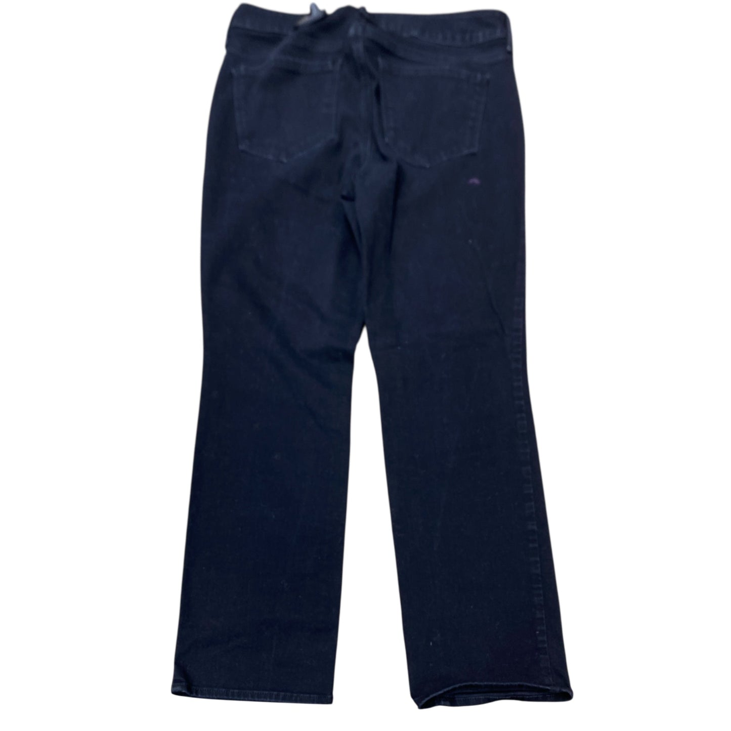 Jeans Straight By Not Your Daughters Jeans In Black Denim, Size:6P