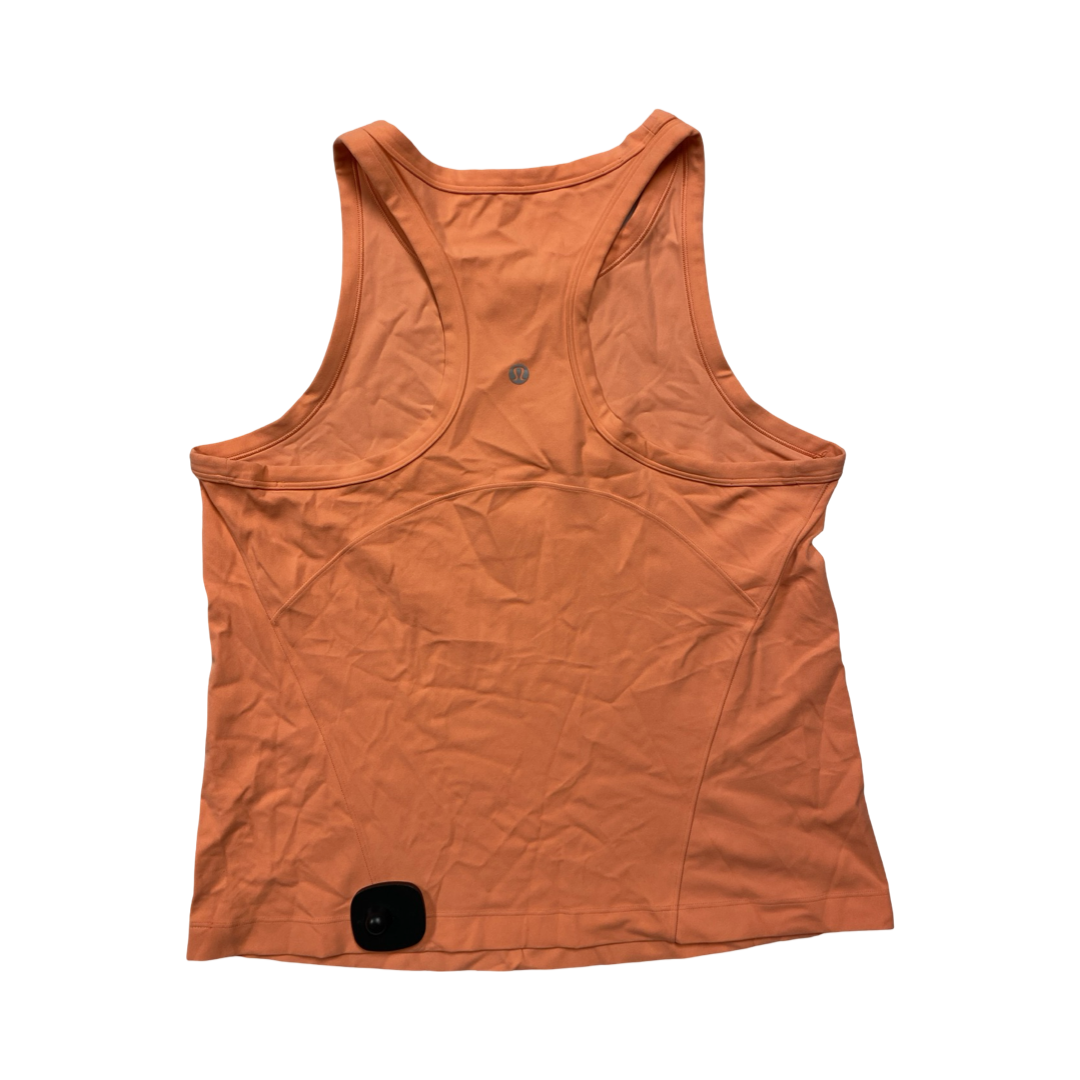 Athletic Tank Top By Lululemon In Orange, Size:10