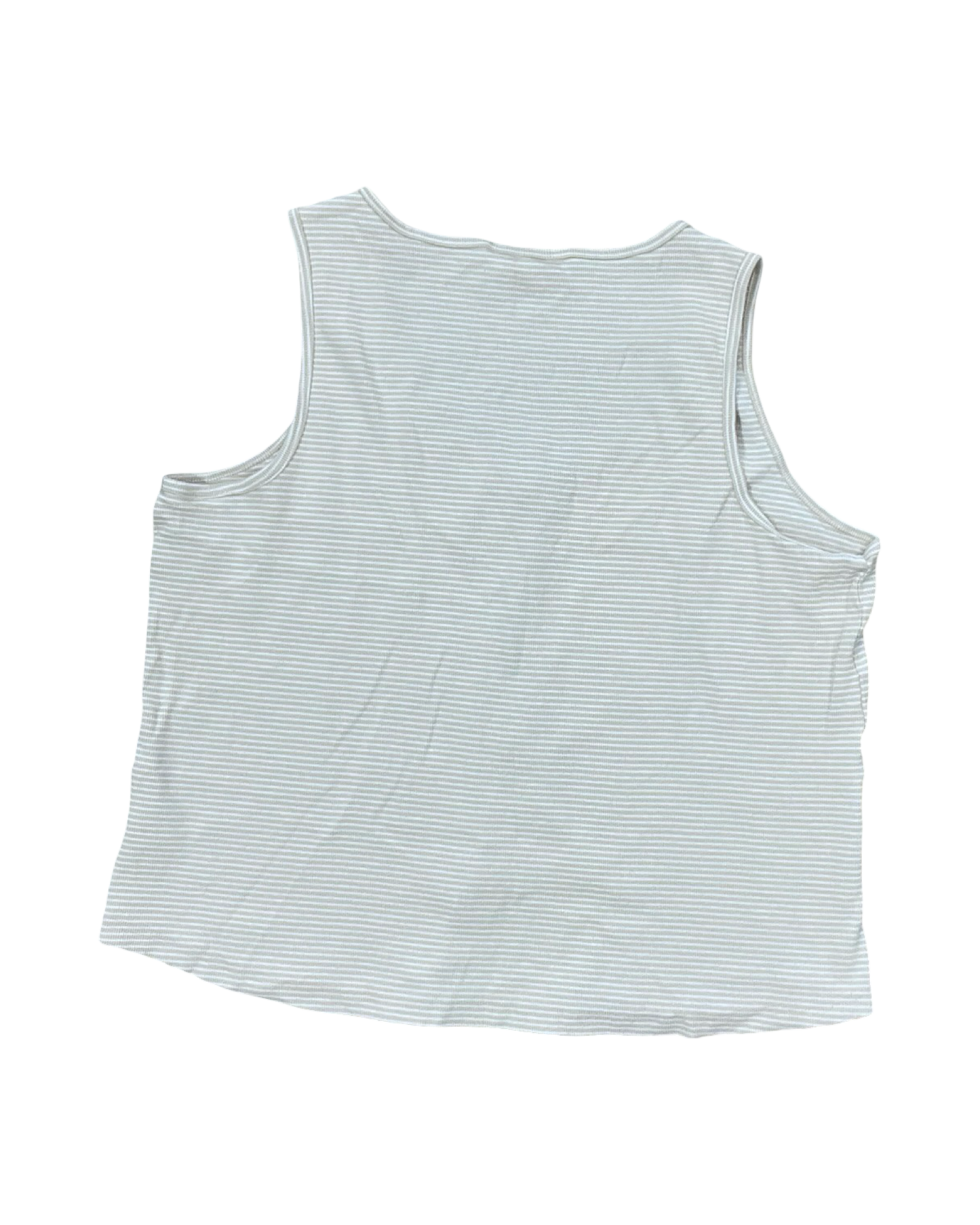 Tank Top By Lc Lauren Conrad In Tan & White, Size:1X