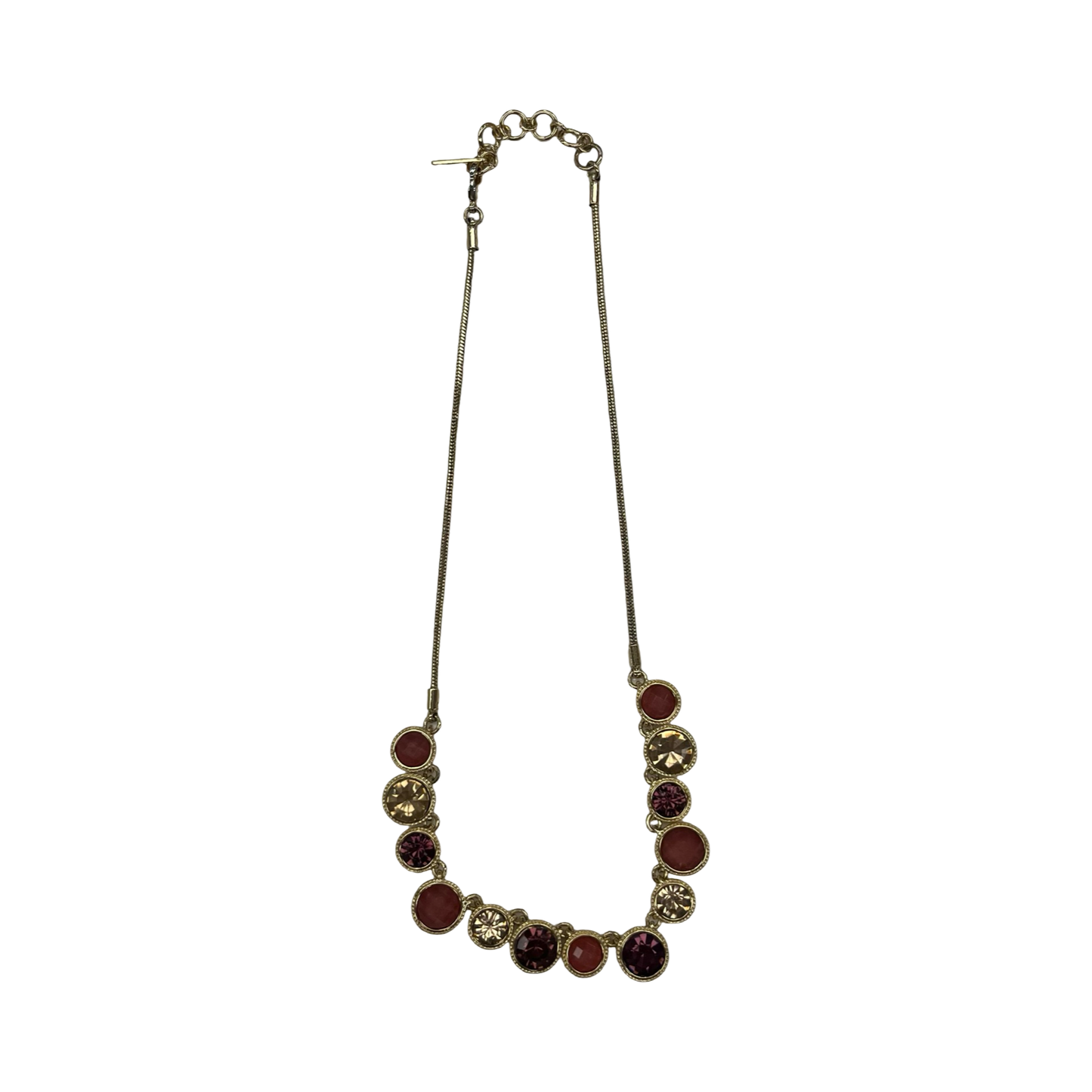 Necklace Other By Nine West In Gold & Pink