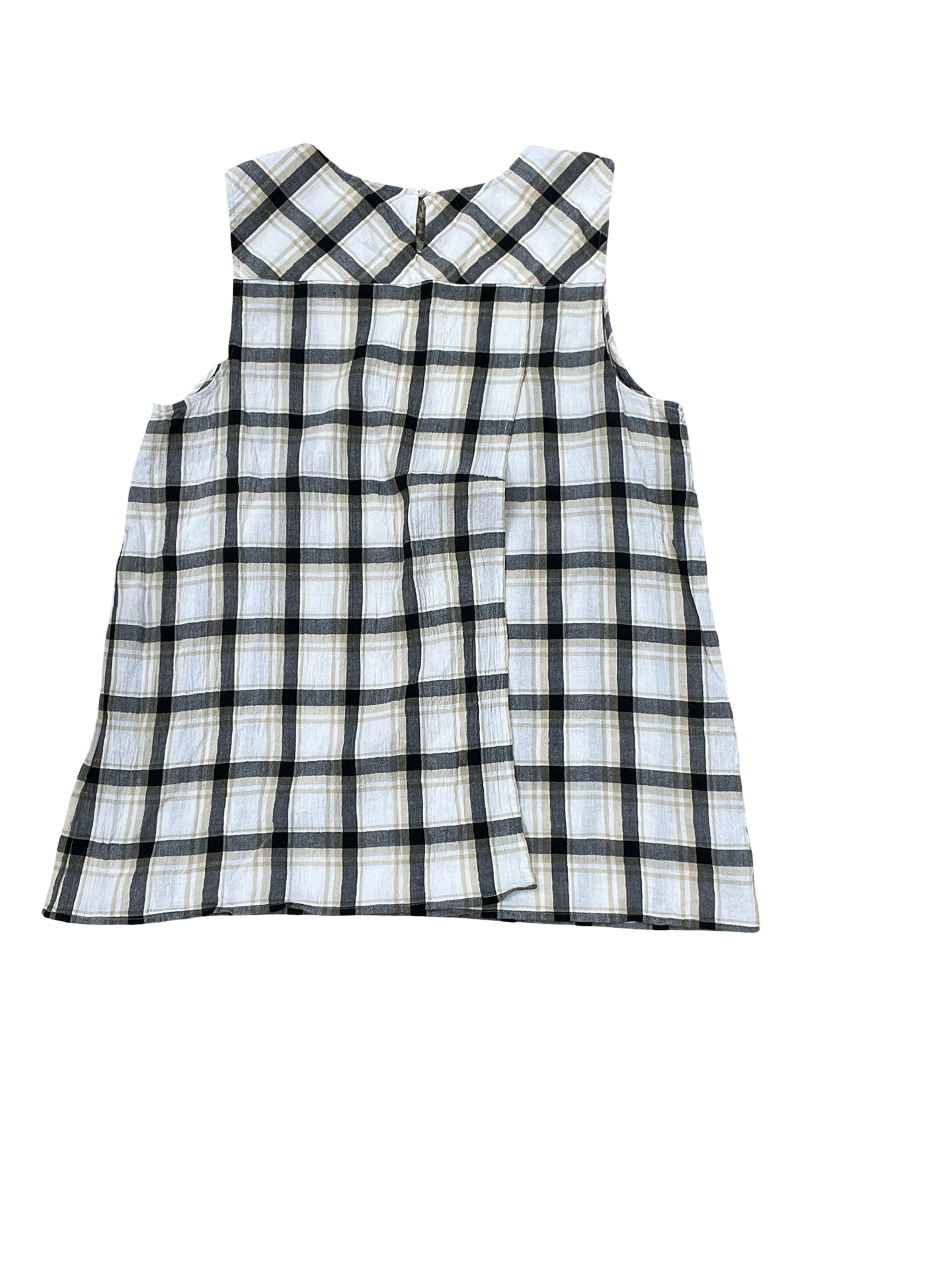Top Sleeveless By J. Jill In Black & Cream, Size:L