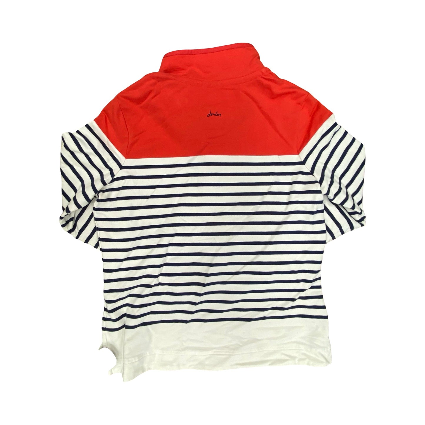 Sweatshirt Collar By Joules In Striped Pattern, Size:12