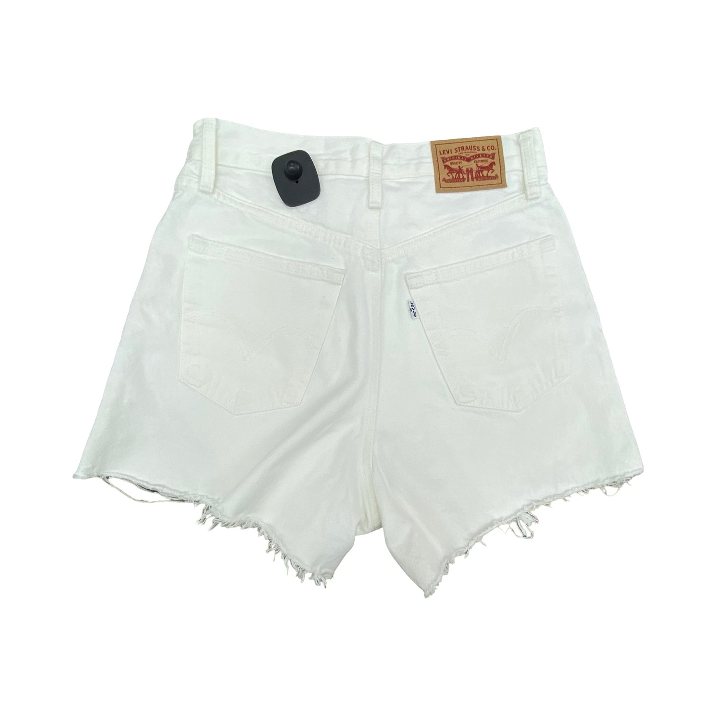 Shorts By Levis In White Denim, Size:4