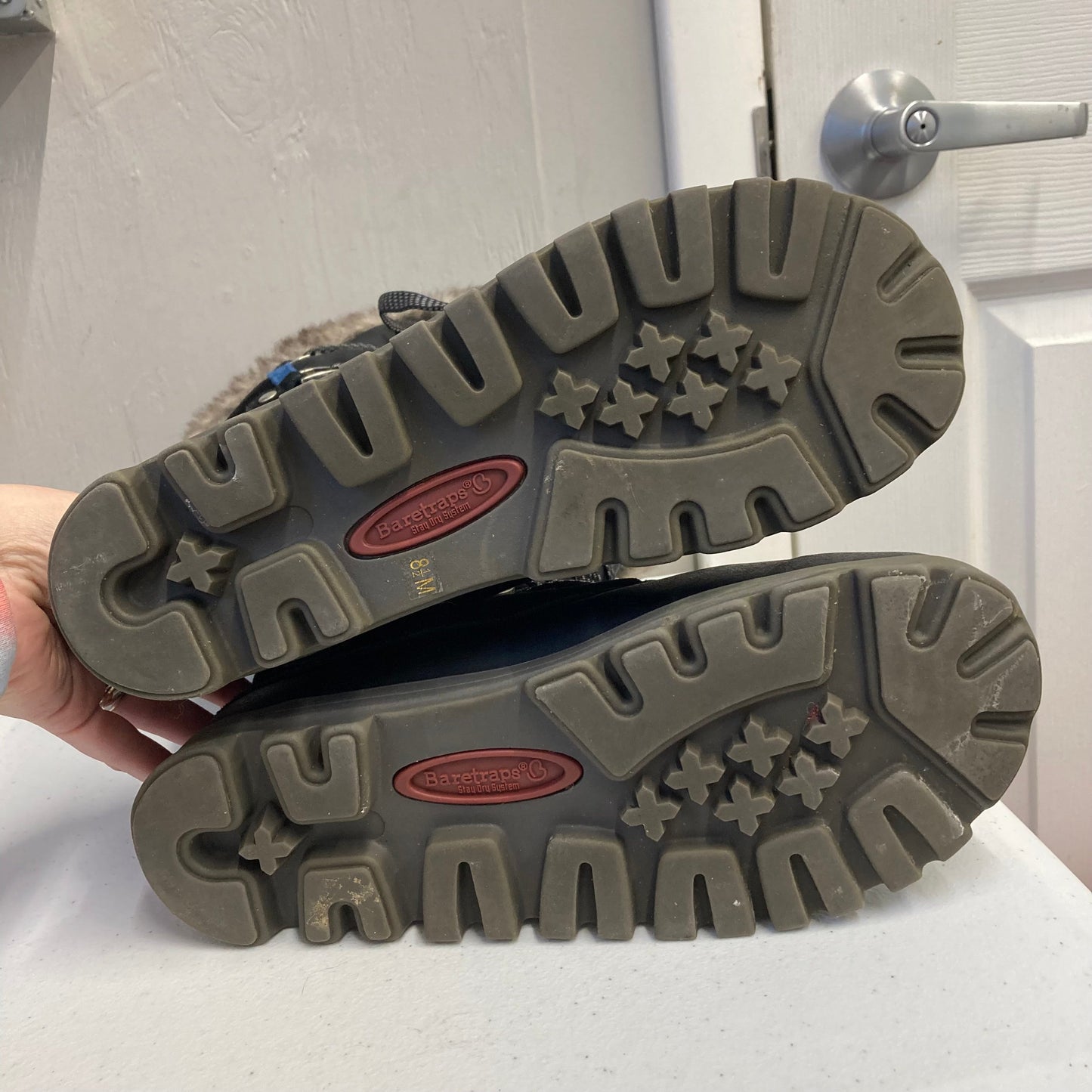 Boots Snow By Bare Traps In Black & Blue, Size:8.5