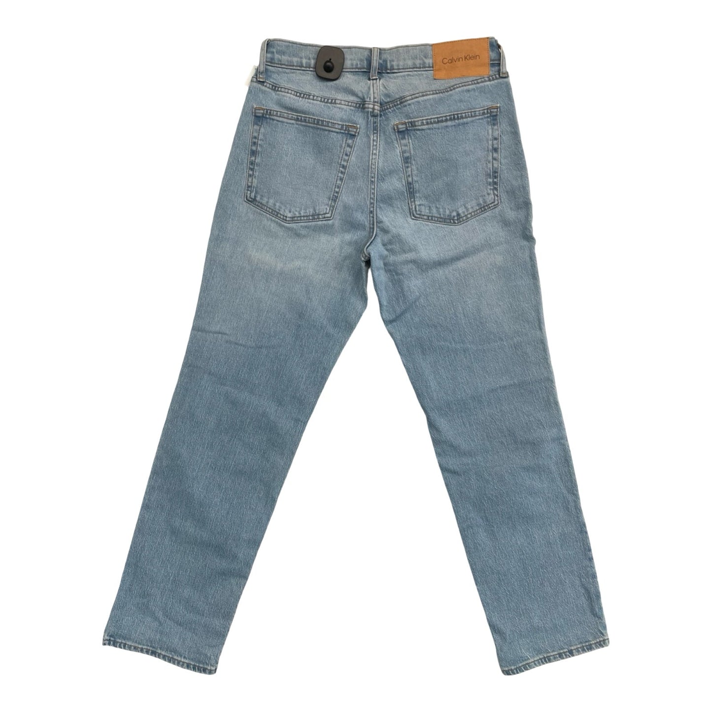 Jeans Wide Leg By Calvin Klein In Blue Denim, Size:6