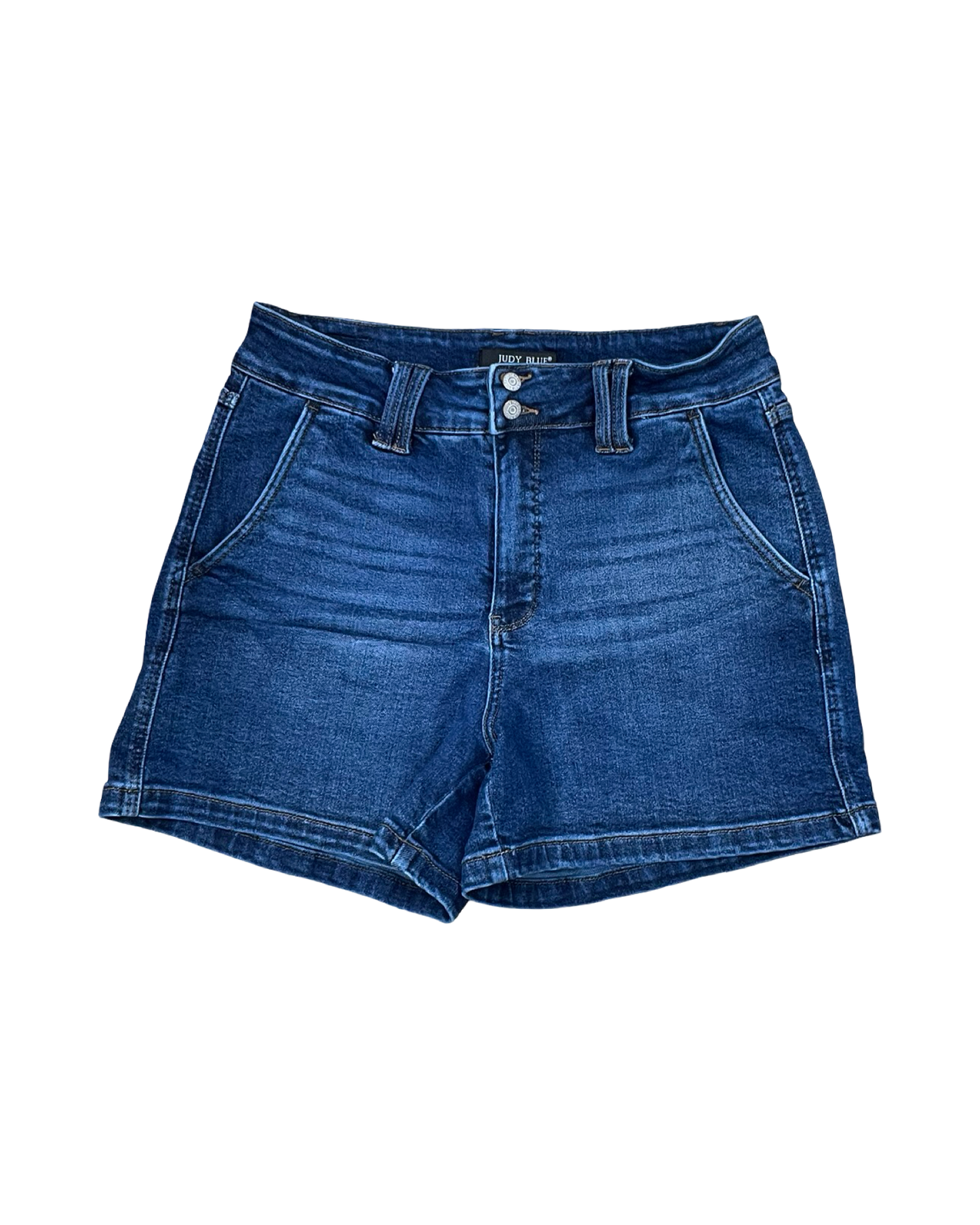 Shorts By Judy Blue In Blue Denim, Size:Xl