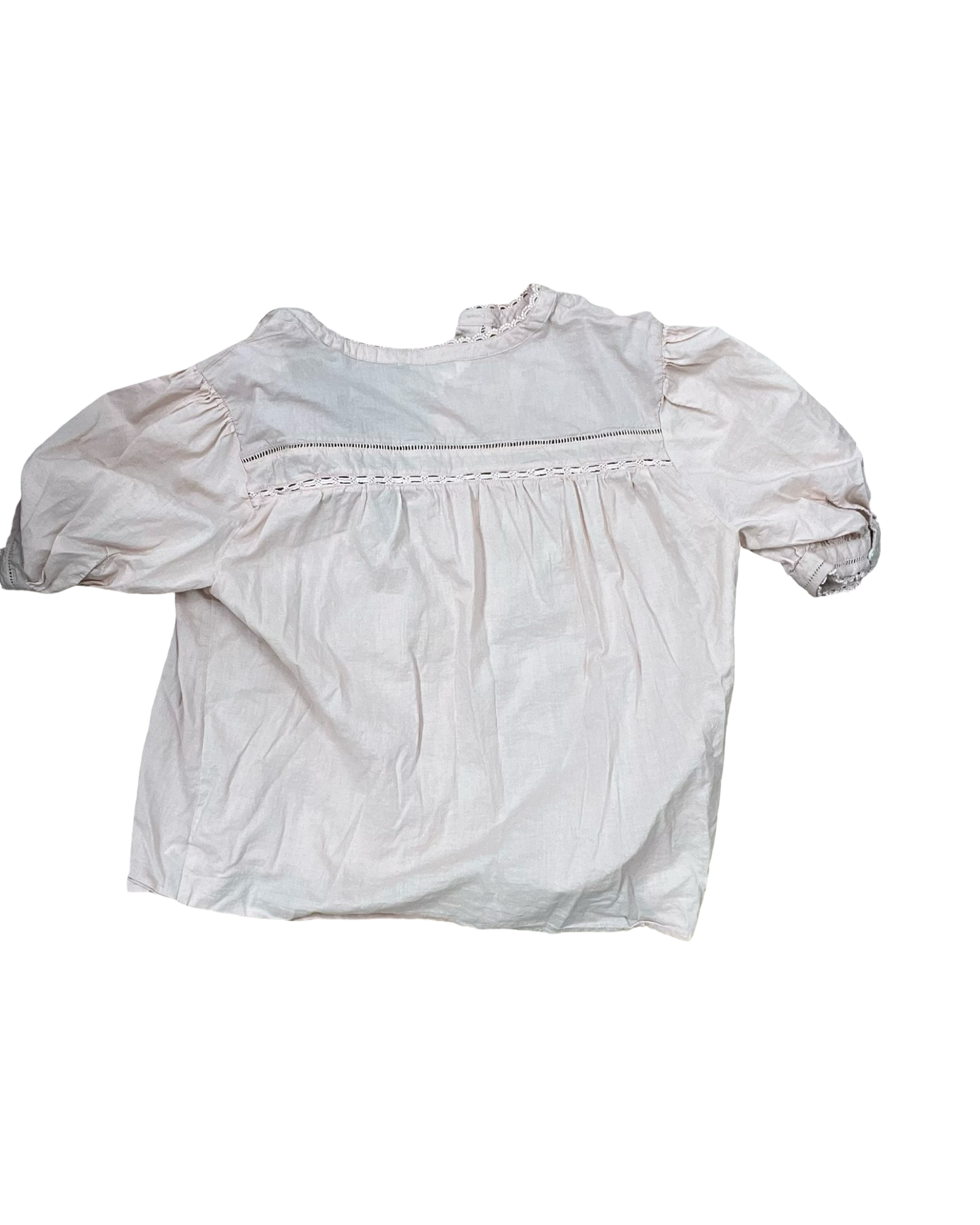 Blouse 3/4 Sleeve By Time And Tru In Pink, Size:L