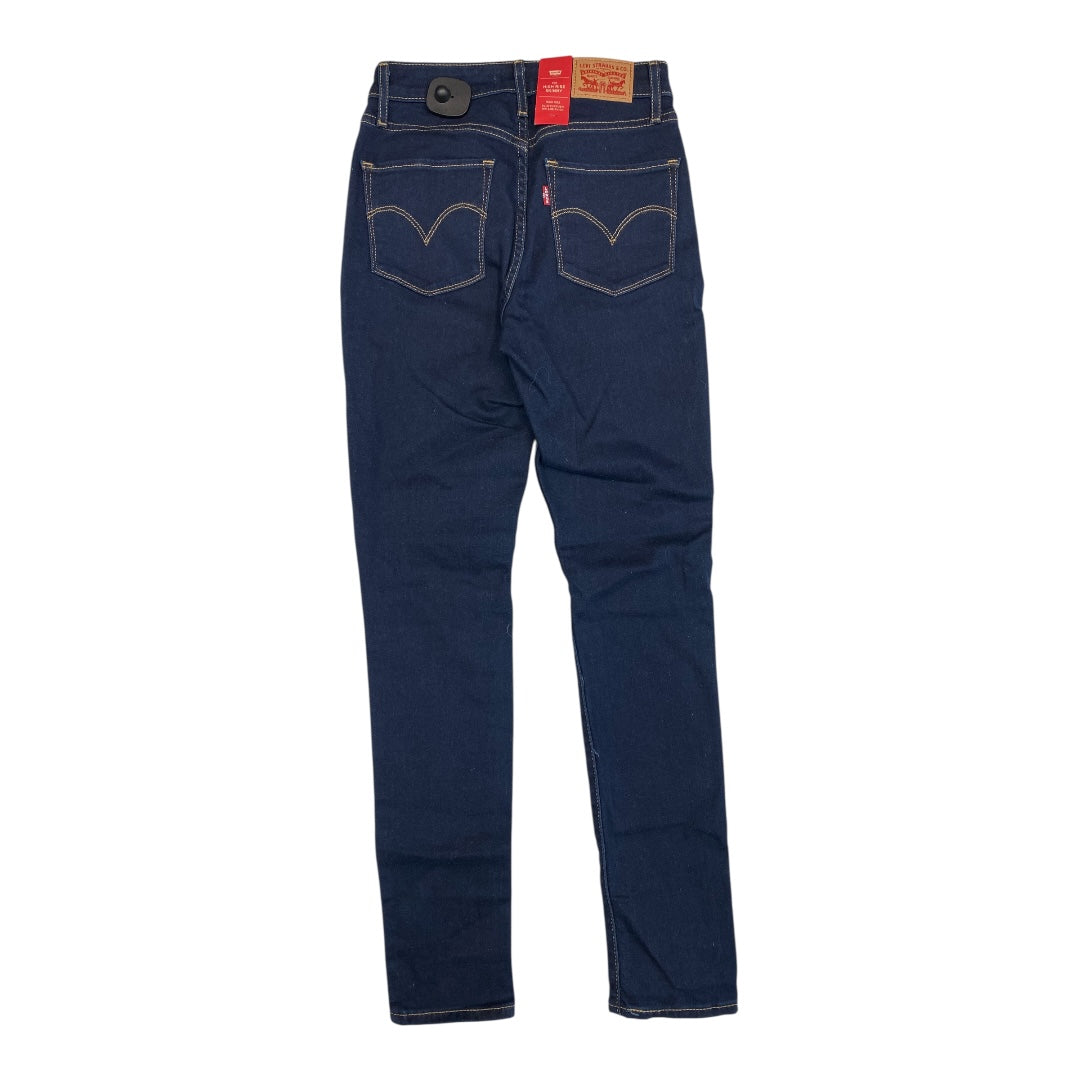Jeans Skinny By Levis In Blue Denim, Size:2