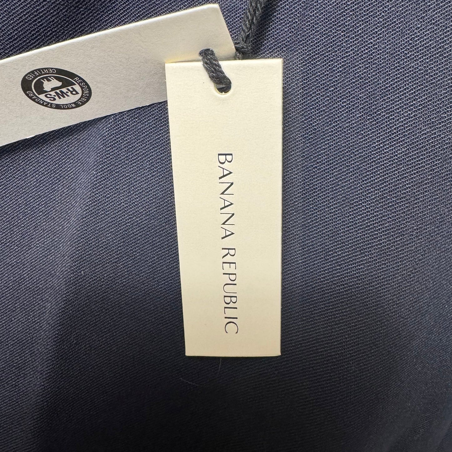 Slim Fit Wool Pants Dress By Banana Republic In Navy, Size: 6