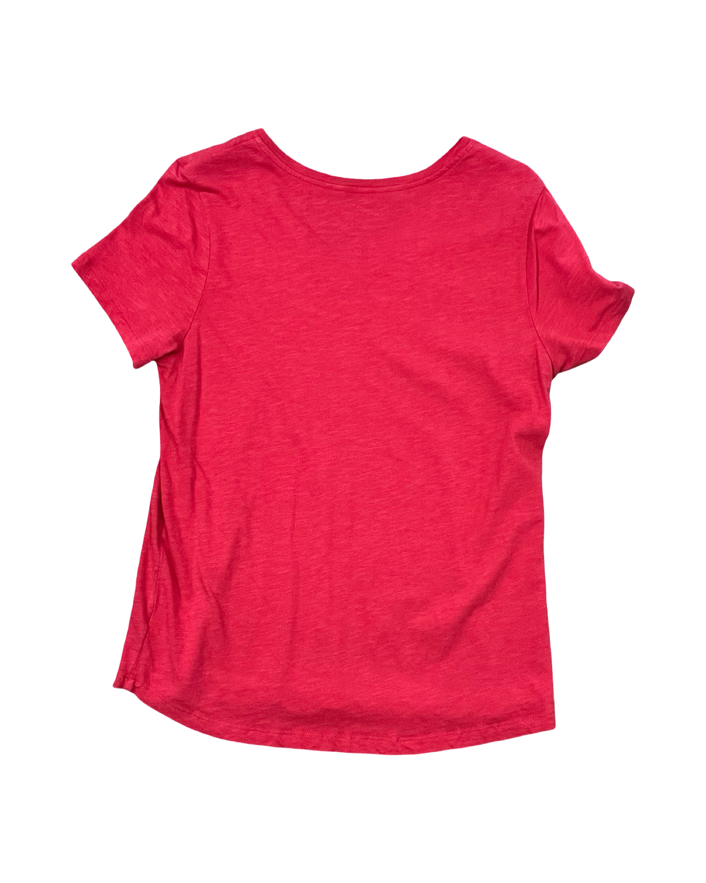 Top Ss Basic By Eddie Bauer In Red, Size:L