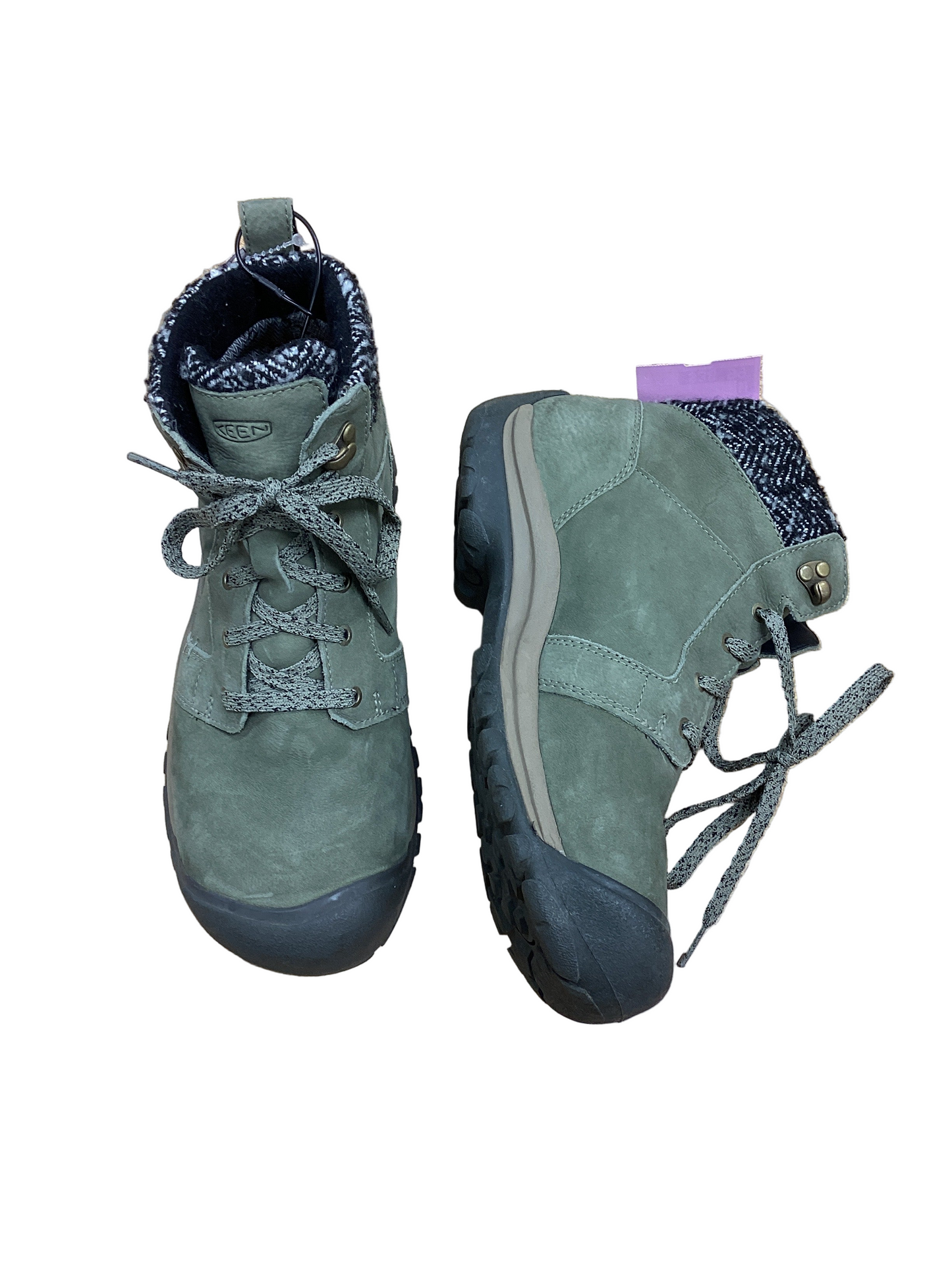 Boots Hiking By Keen In Green, Size:9.5