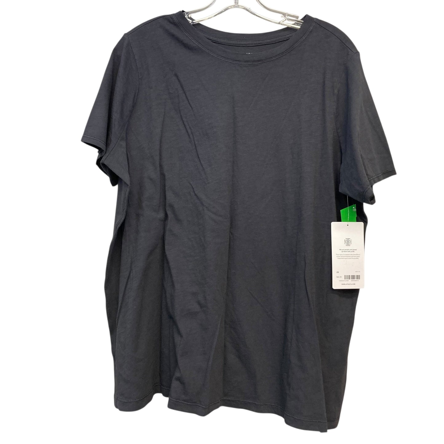 Athletic Top Ss By Athleta In Black, Size:2X