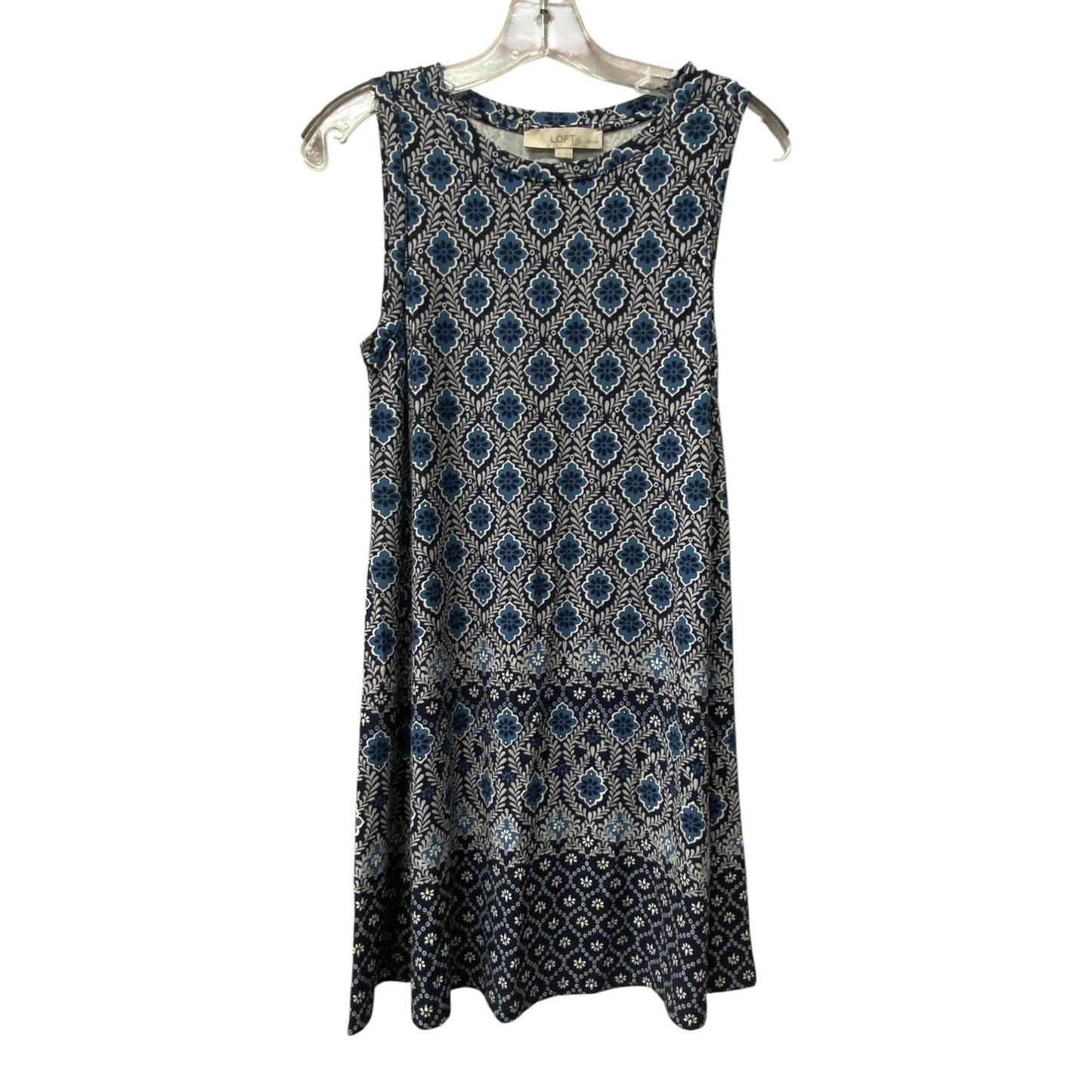 Dress Casual Midi By Loft In Blue, Size:Xsp