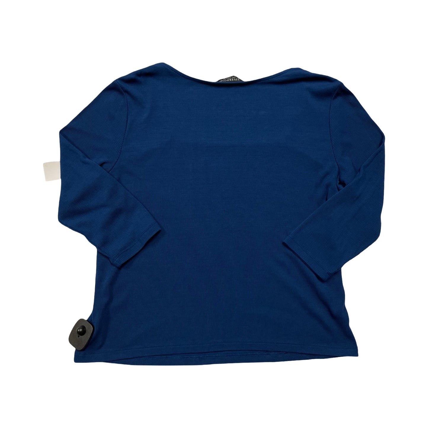 Top 3/4 Sleeve By Liverpool In Blue, Size:S