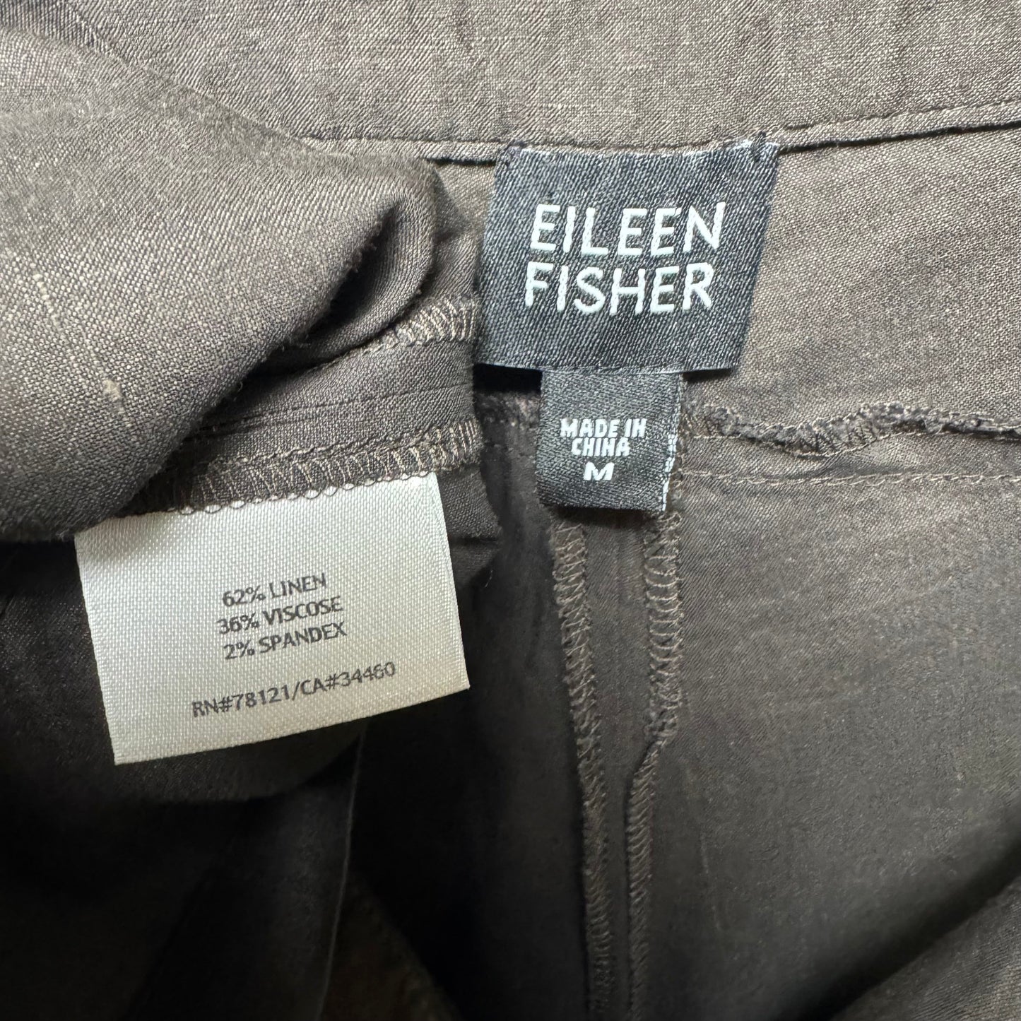 Linen Blend Pants Other By Eileen Fisher In Brown, Size: M