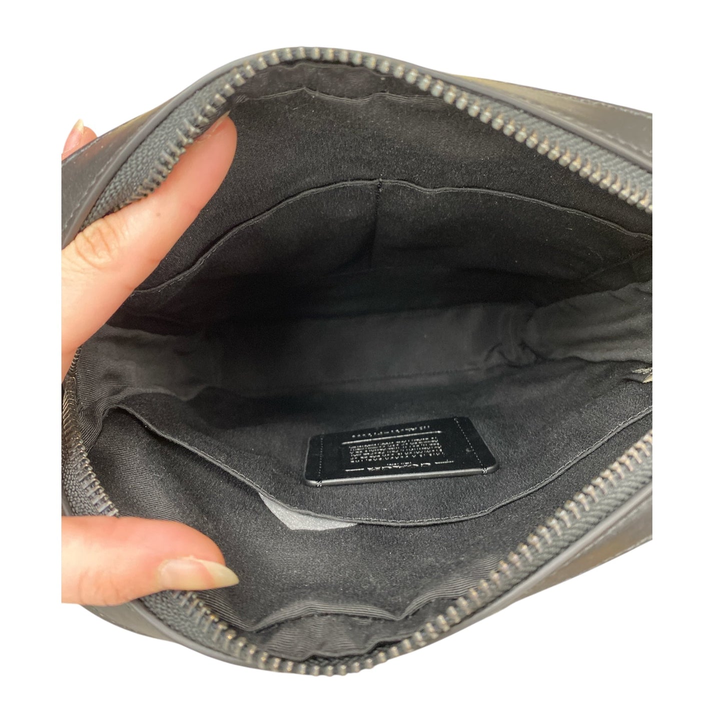 Handbag Designer By Coach In Black, Size:Medium