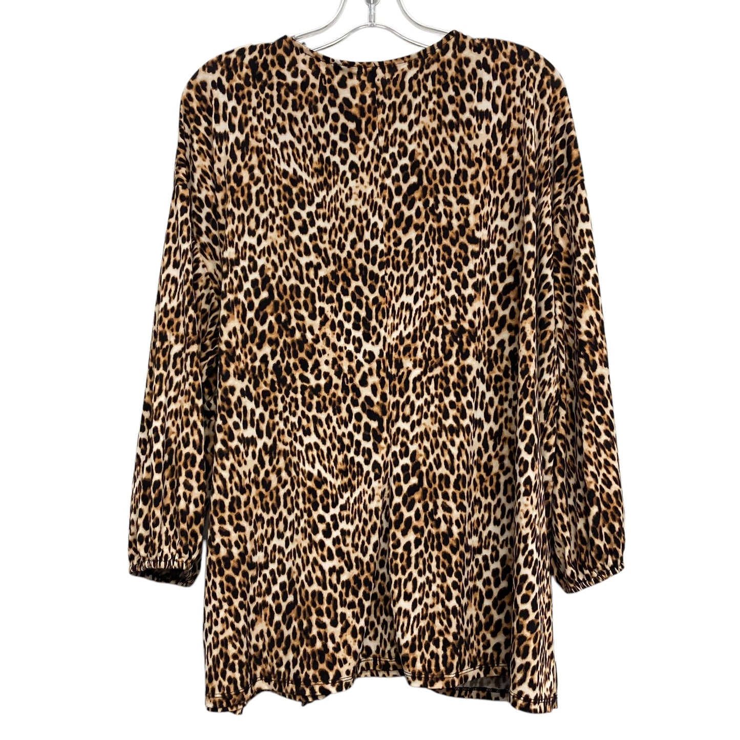 Top Ls By Worthington In Animal Print, Size:1X