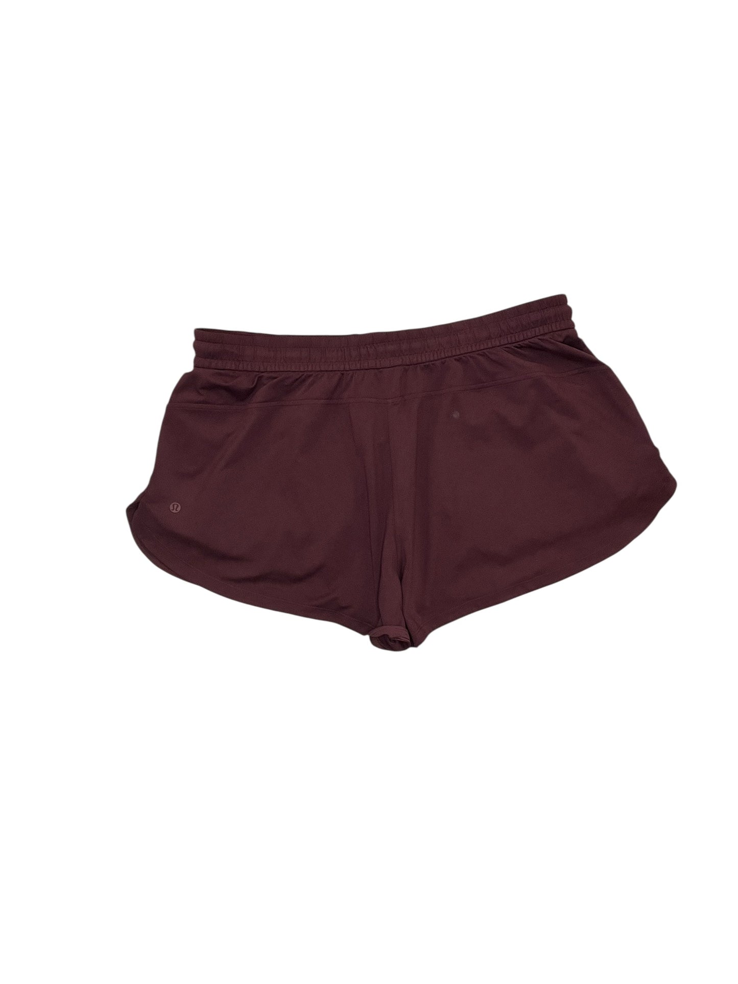 Athletic Shorts By Lululemon In Maroon, Size:Xl
