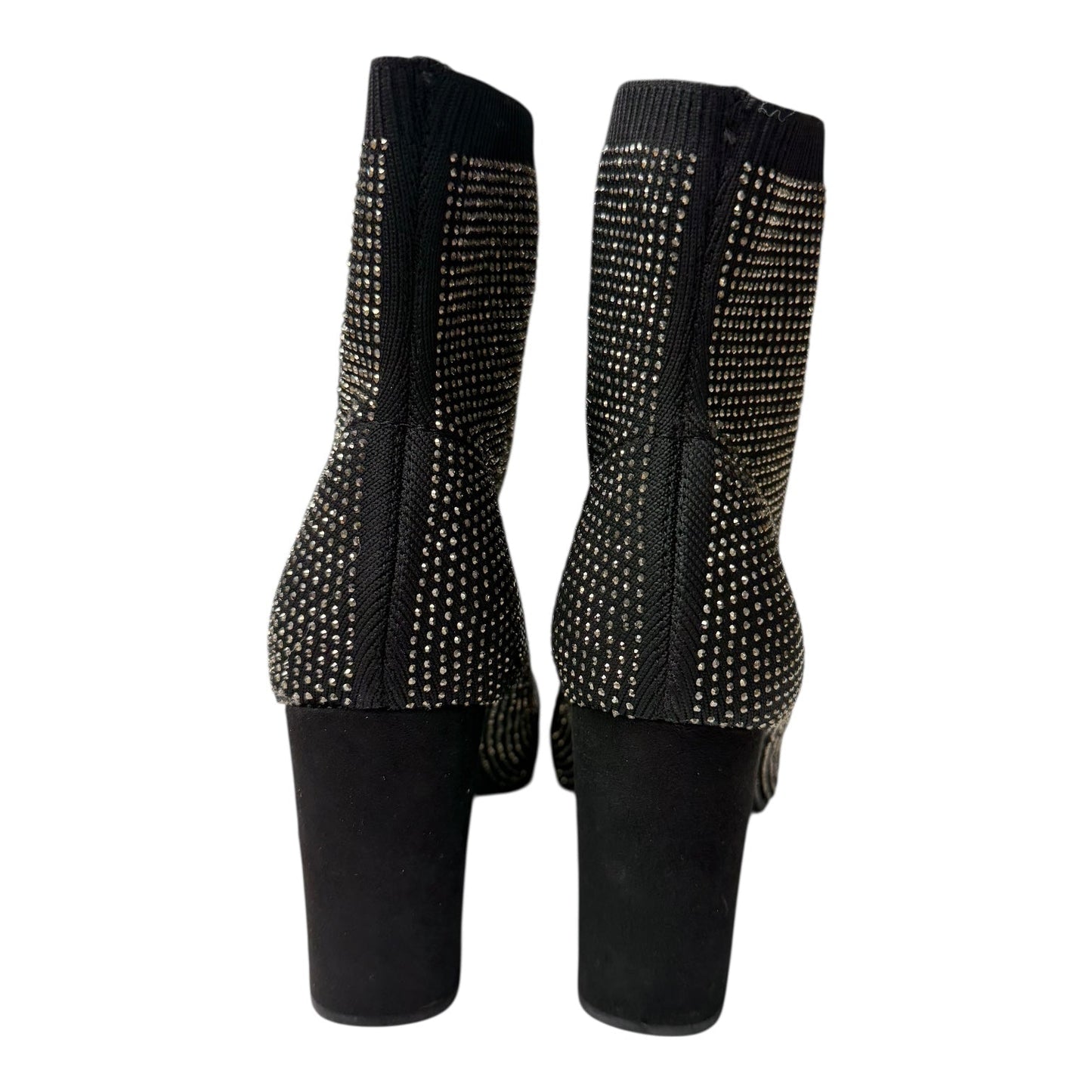 Boots Ankle Heels By wild pair In Black & Gold, Size:8