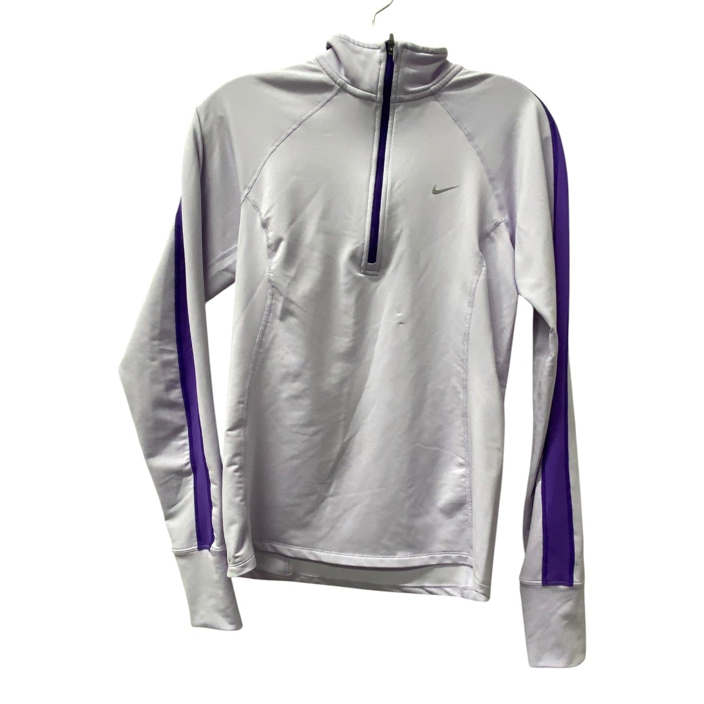 Athletic Sweatshirt Collar By Nike In Purple, Size:S