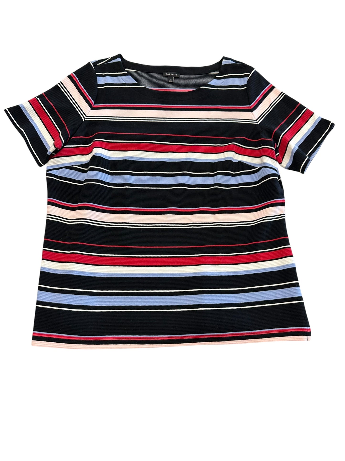 Top Ss By Talbots In Black & Blue, Size:Xl
