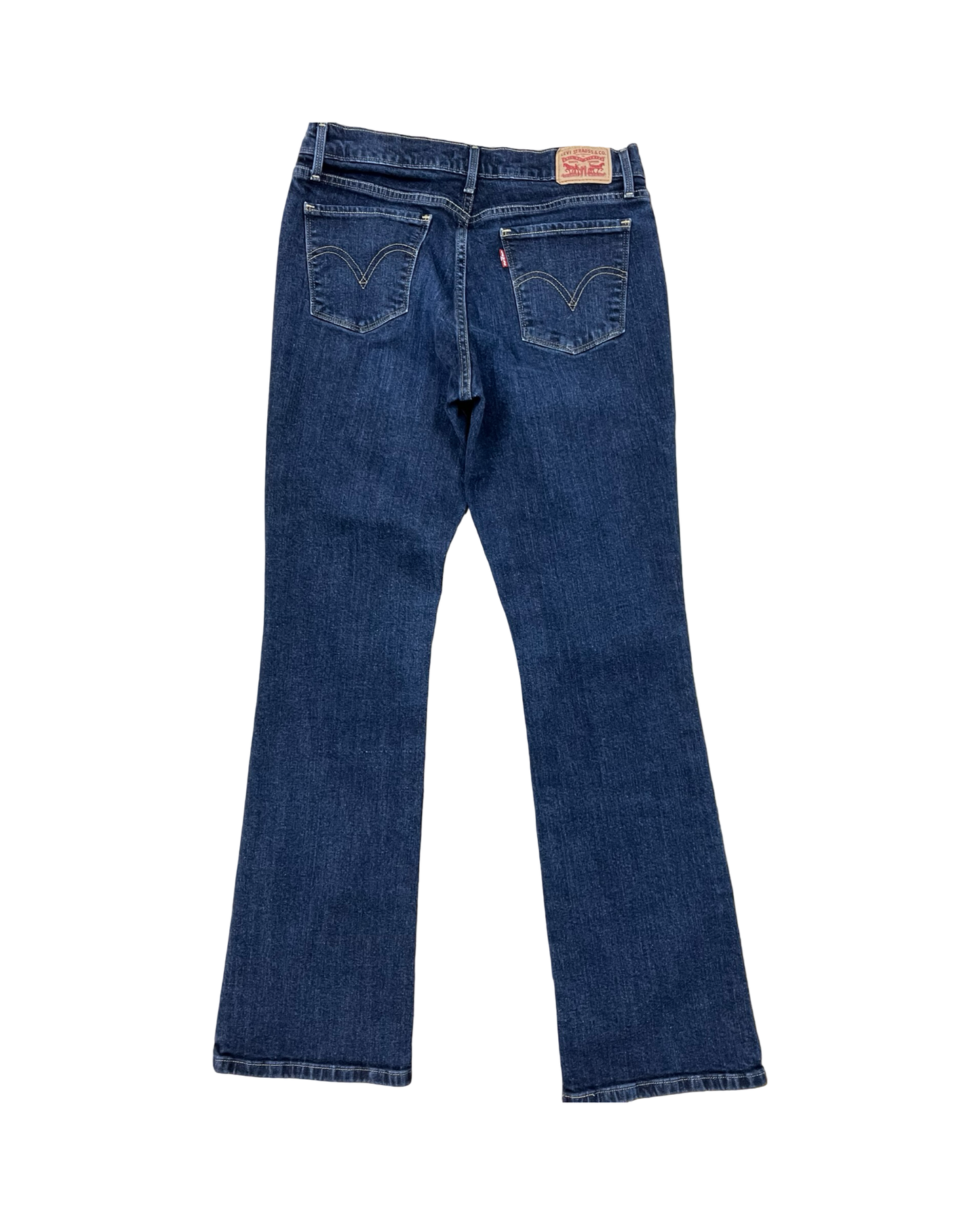 Jeans Boot Cut By Levis In Blue Denim, Size:10